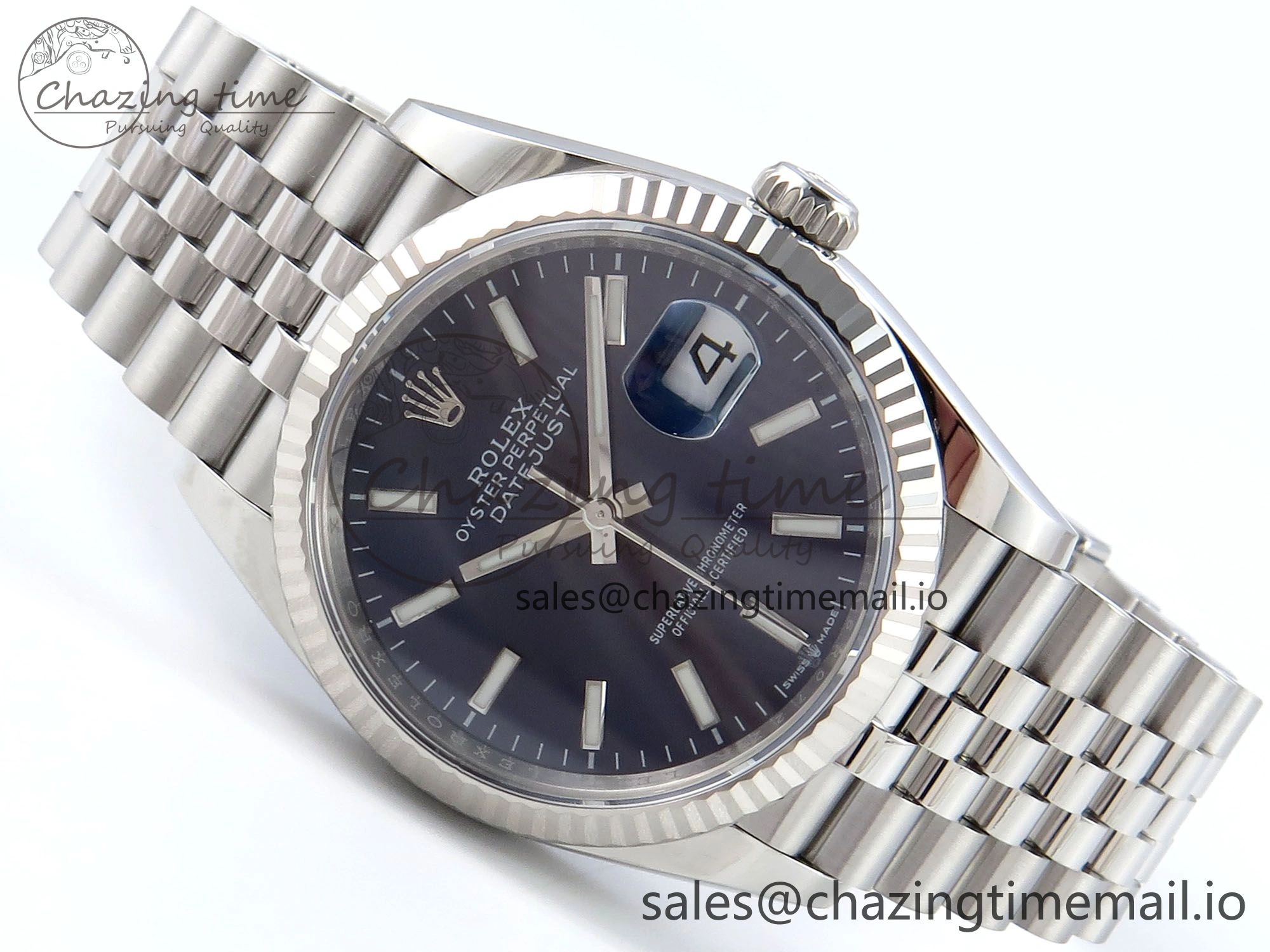 DateJust 36 126234 EWEF Best Edition Blue Dial Stick Marker on Jubilee Bracelet A3235
