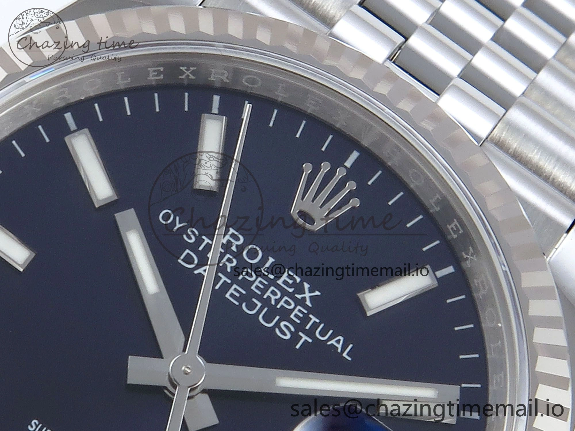 DateJust 36 126234 EWEF Best Edition Blue Dial Stick Marker on Jubilee Bracelet A3235