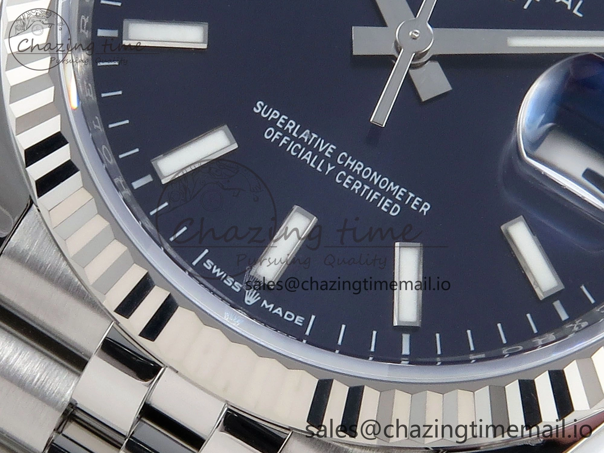 DateJust 36 126234 EWEF Best Edition Blue Dial Stick Marker on Jubilee Bracelet A3235