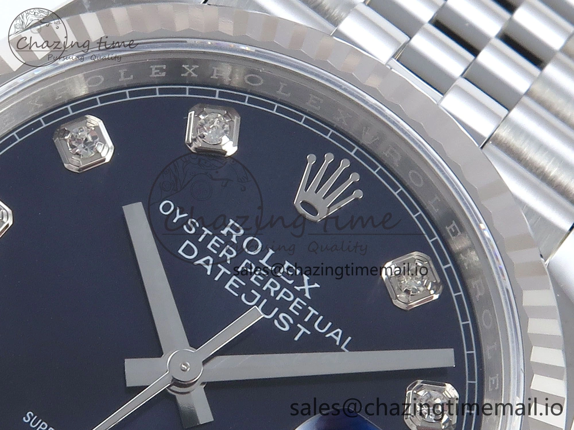 DateJust 36 126234 EWEF Best Edition Blue Diamonds Dial on Jubilee Bracelet A3235