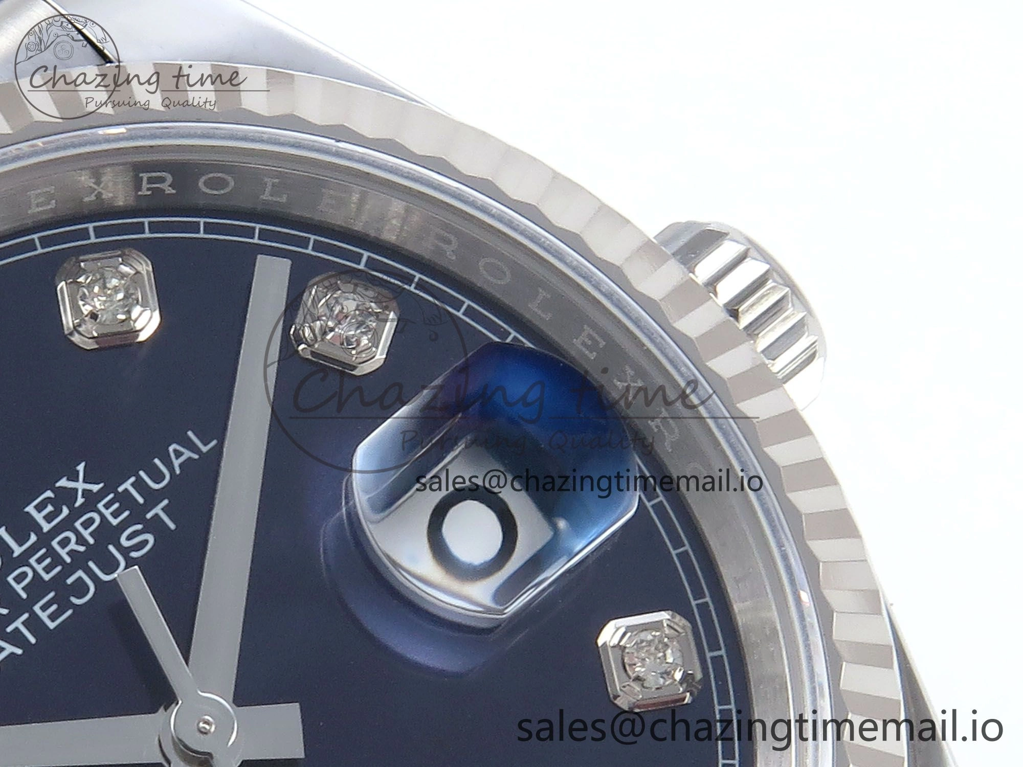 DateJust 36 126234 EWEF Best Edition Blue Diamonds Dial on Jubilee Bracelet A3235