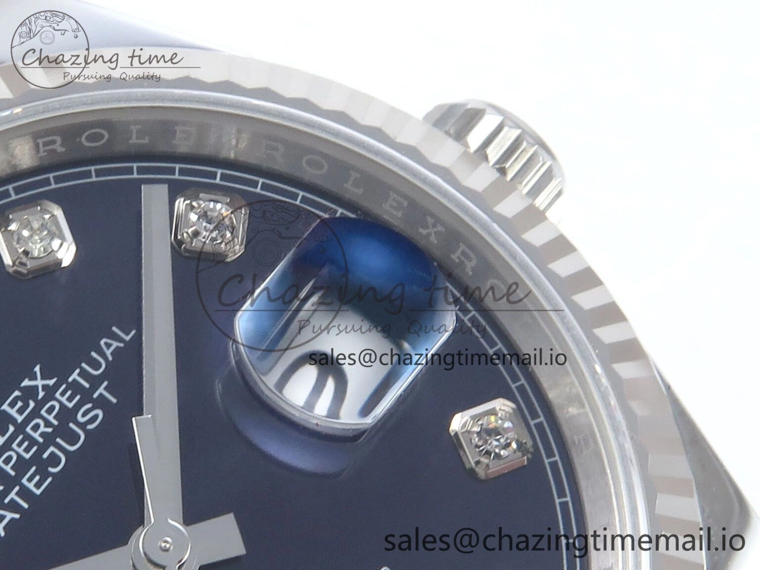 DateJust 36 126234 EWEF Best Edition Blue Diamonds Dial on Oyster Bracelet A3235