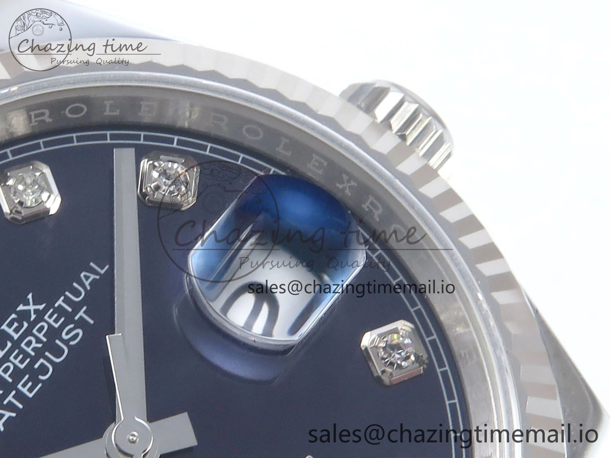 DateJust 36 126234 EWEF Best Edition Blue Diamonds Dial on Oyster Bracelet A3235