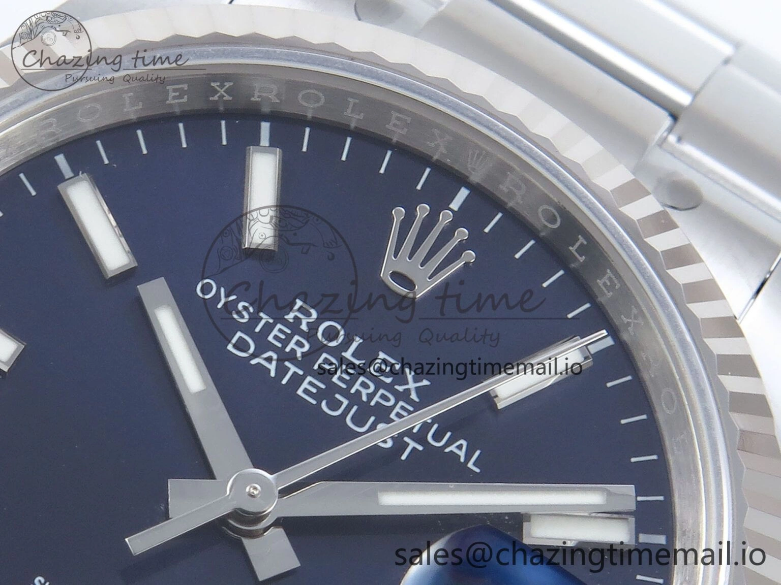DateJust 36 126234 EWEF Best Edition Blue Stick Dial on Oyster Bracelet A3235