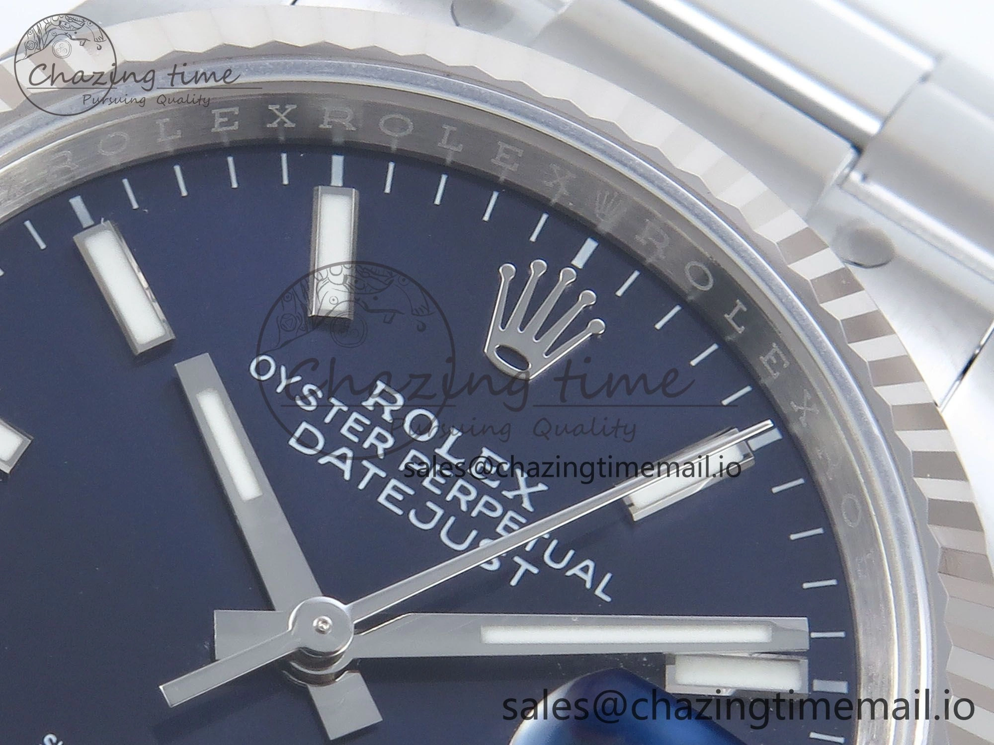 DateJust 36 126234 EWEF Best Edition Blue Stick Dial on Oyster Bracelet A3235