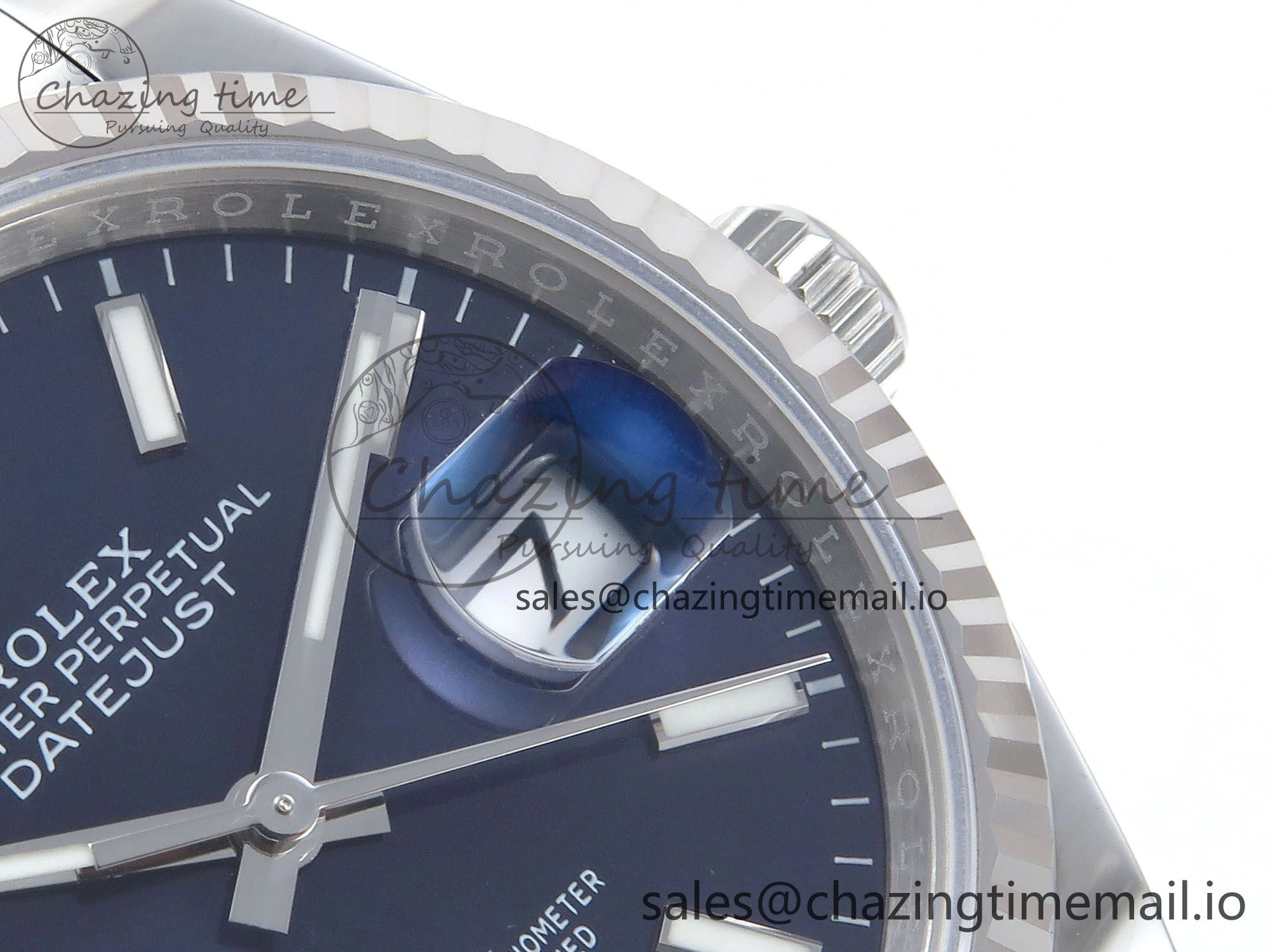DateJust 36 126234 EWEF Best Edition Blue Stick Dial on Oyster Bracelet A3235