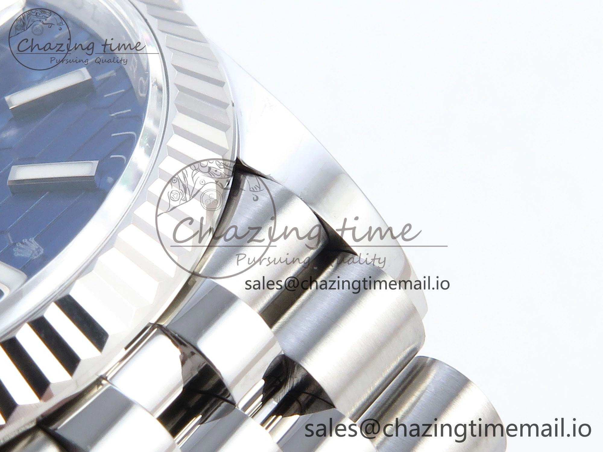 DateJust 36 126234 EWEF Best Edition Blue Textured Dial Stick Marker on Jubilee Bracelet A3235