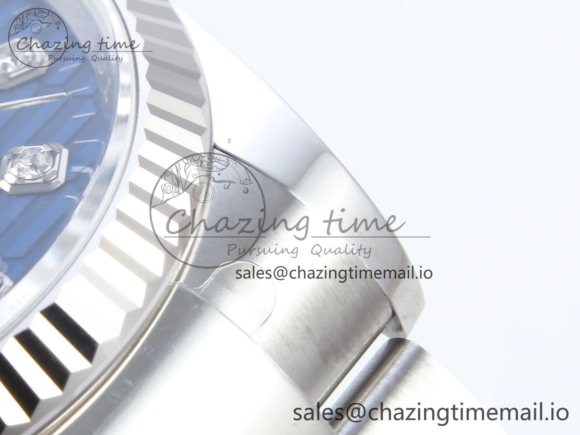DateJust 36 126234 EWEF Best Edition Blue Textured Diamonds Dial on Oyster Bracelet A3235