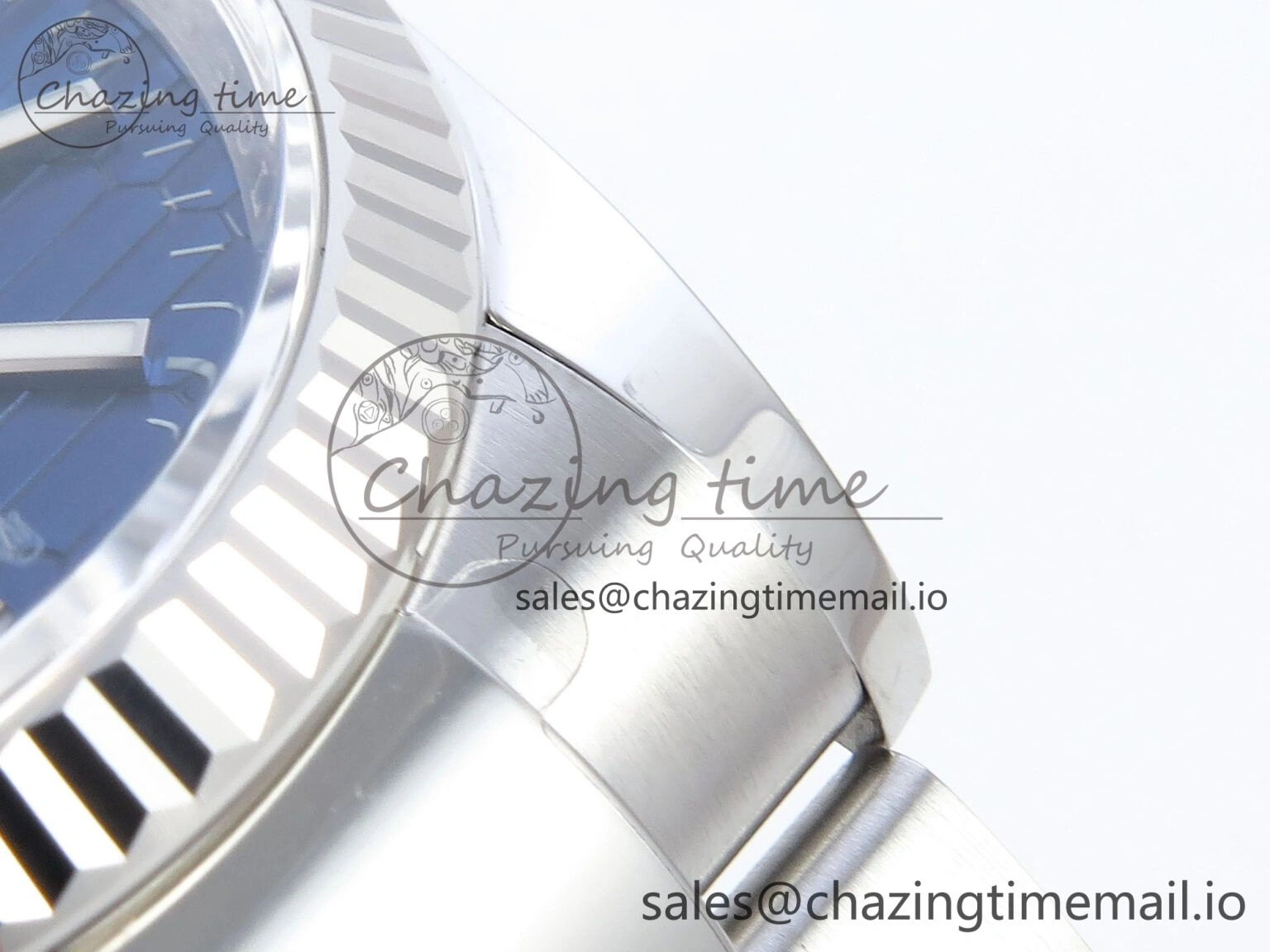 DateJust 36 126234 EWEF Best Edition Blue Textured Stick Dial on Oyster Bracelet A3235