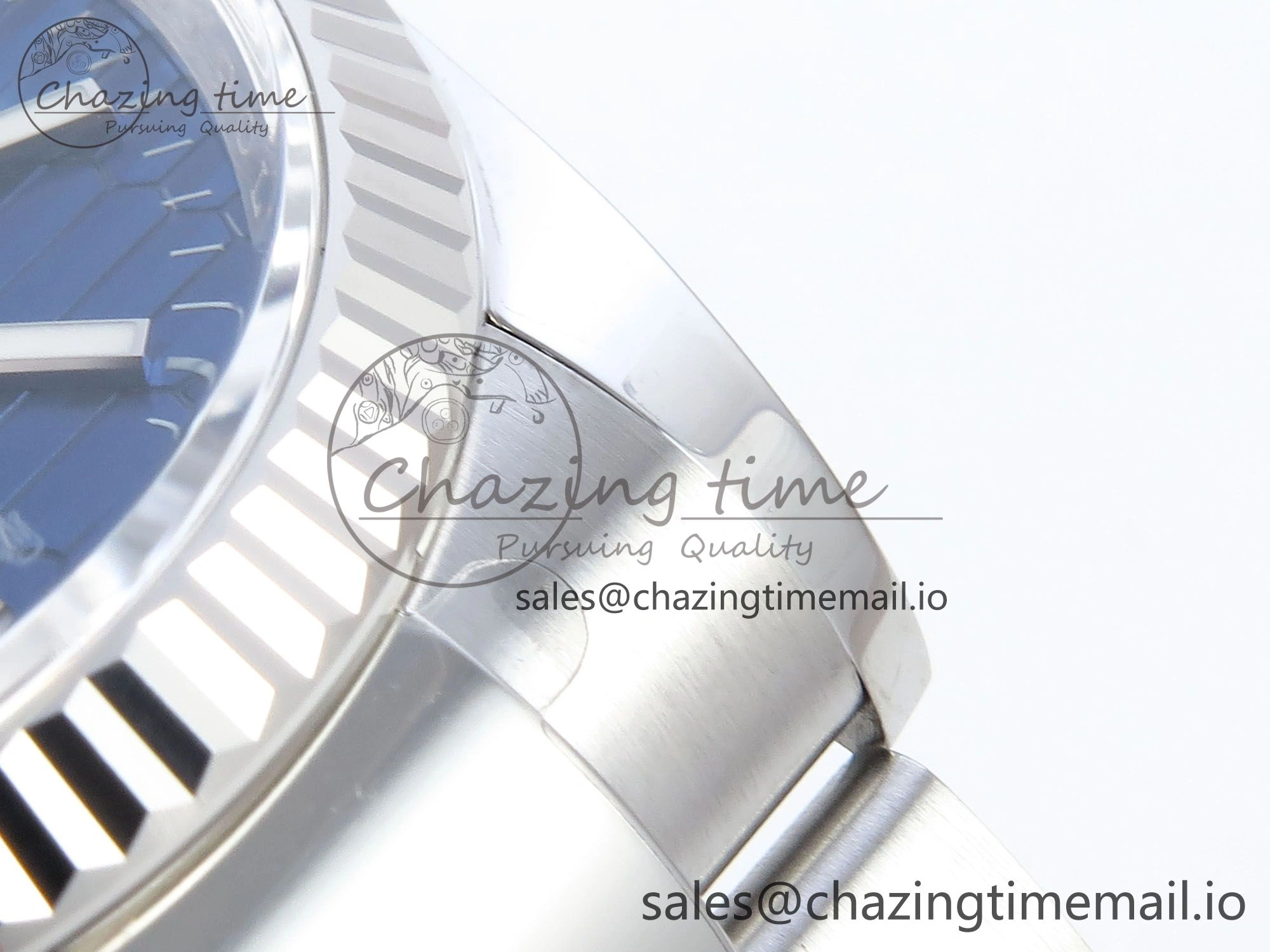 DateJust 36 126234 EWEF Best Edition Blue Textured Stick Dial on Oyster Bracelet A3235