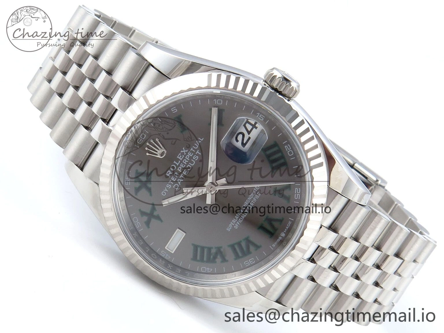 DateJust 36 126234 EWEF Best Edition Gray Roman Dial on Jubilee Bracelet A3235