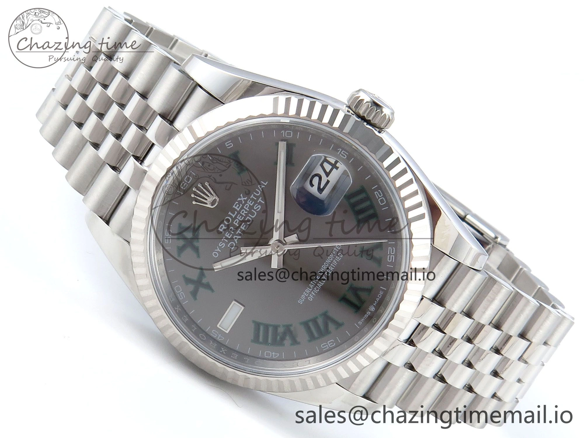 DateJust 36 126234 EWEF Best Edition Gray Roman Dial on Jubilee Bracelet A3235