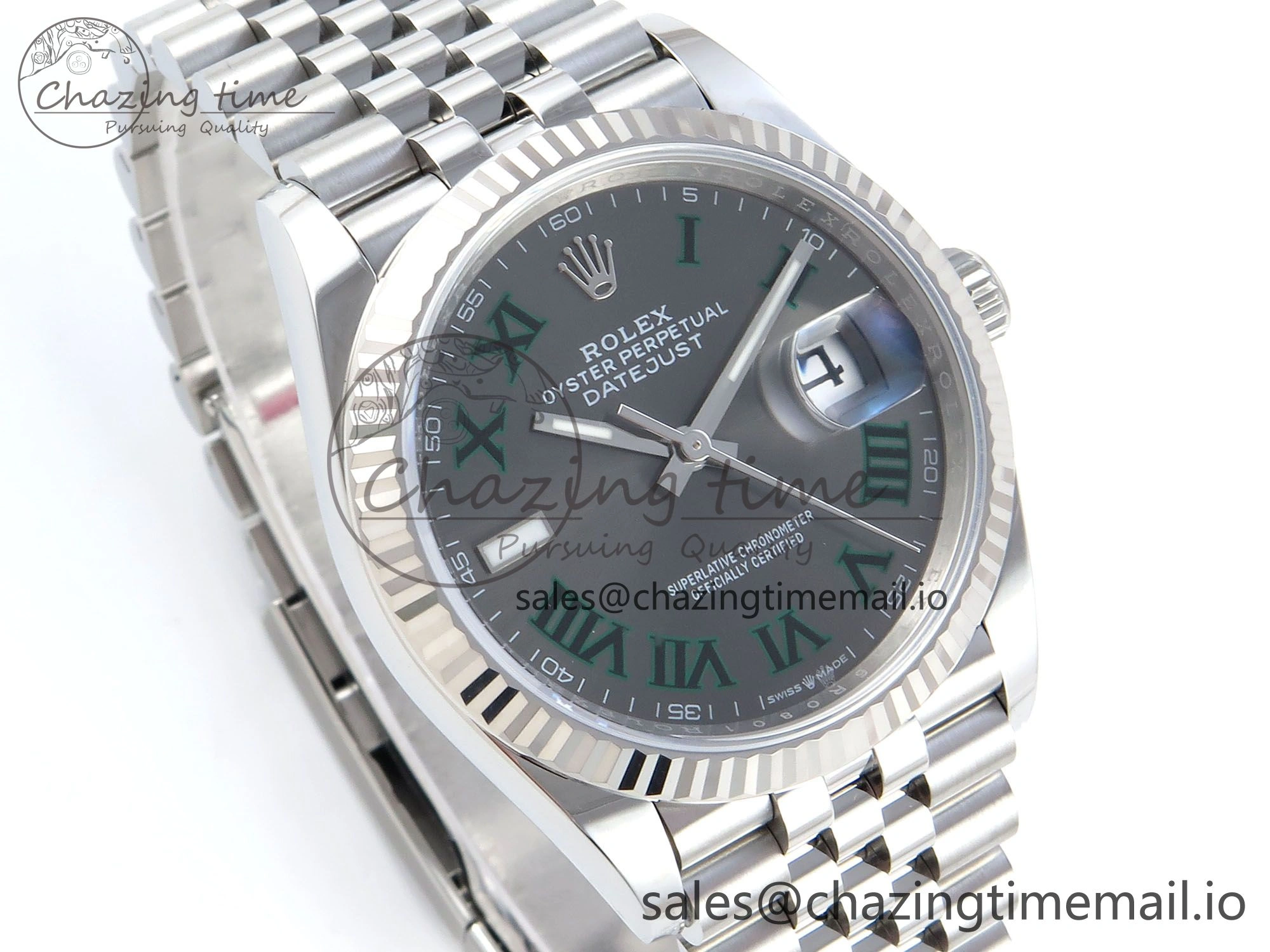 DateJust 36 126234 EWEF Best Edition Gray Roman Dial on Jubilee Bracelet A3235