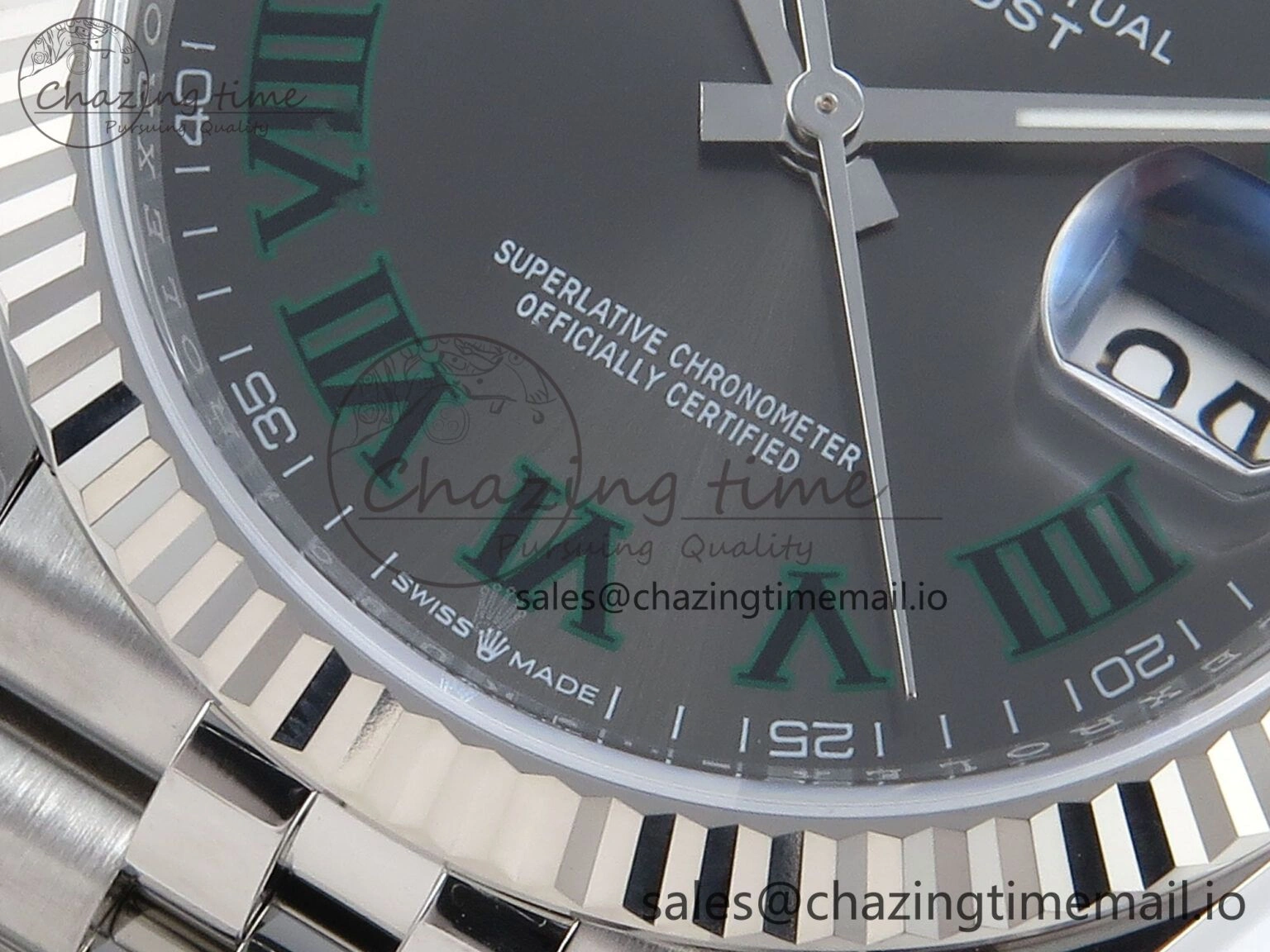 DateJust 36 126234 EWEF Best Edition Gray Roman Dial on Jubilee Bracelet A3235
