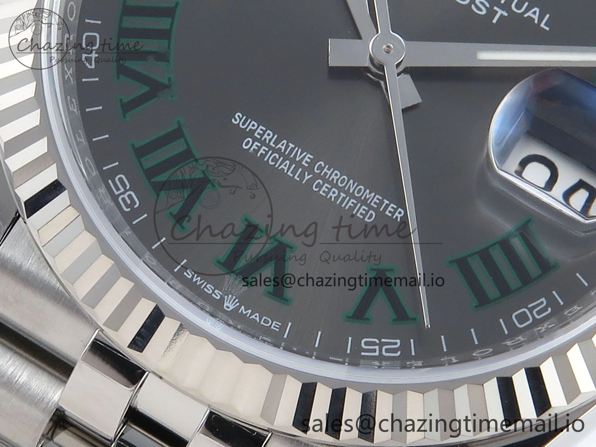 DateJust 36 126234 EWEF Best Edition Gray Roman Dial on Jubilee Bracelet A3235
