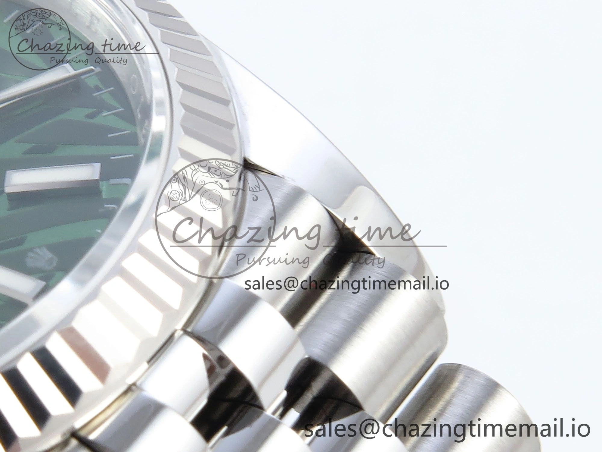 DateJust 36 126234 EWEF Best Edition Green Leaf Dial Stick Marker on Jubilee Bracelet A3235