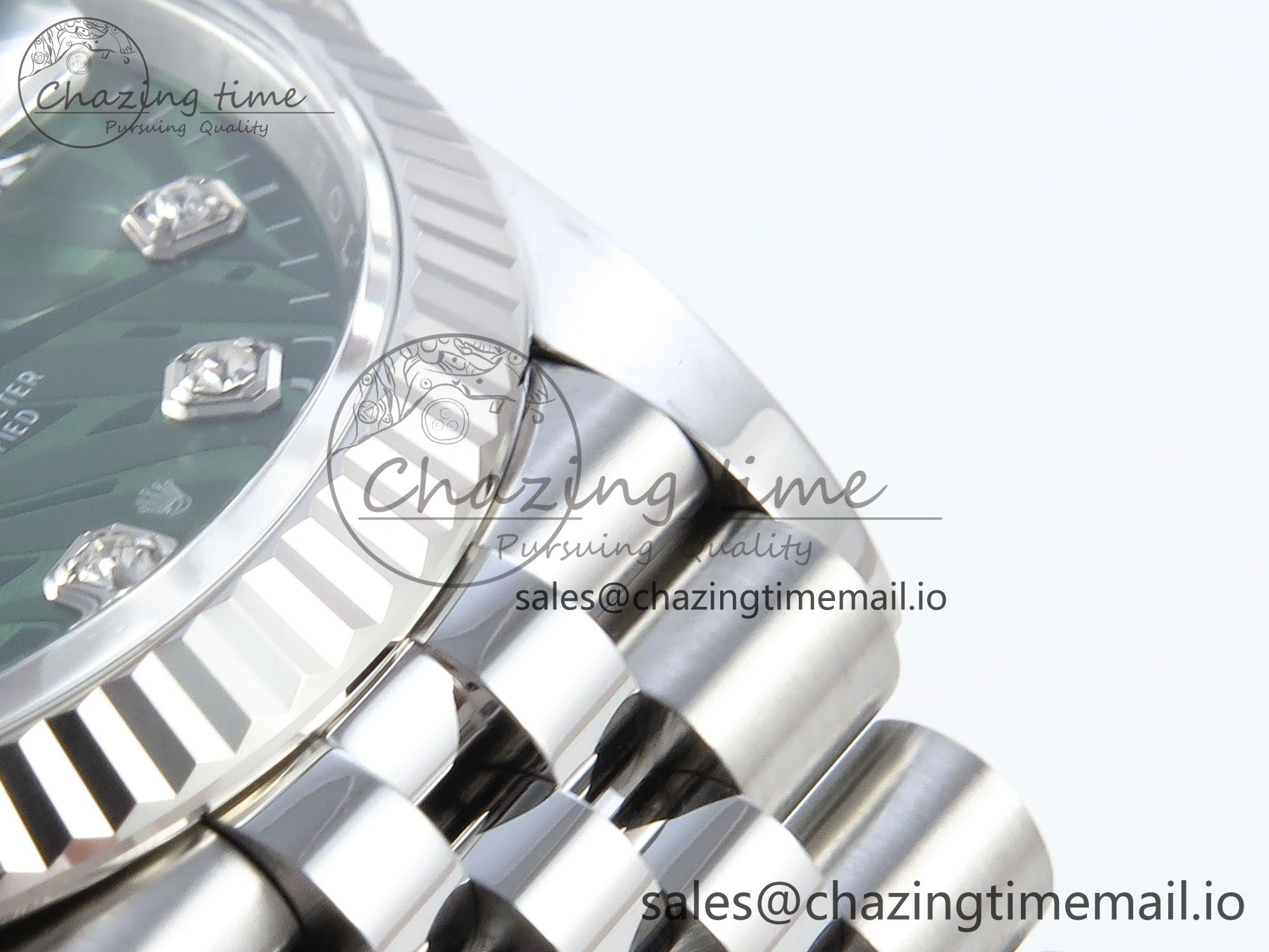 DateJust 36 126234 EWEF Best Edition Green Leaf Diamonds Dial on Jubilee Bracelet A3235