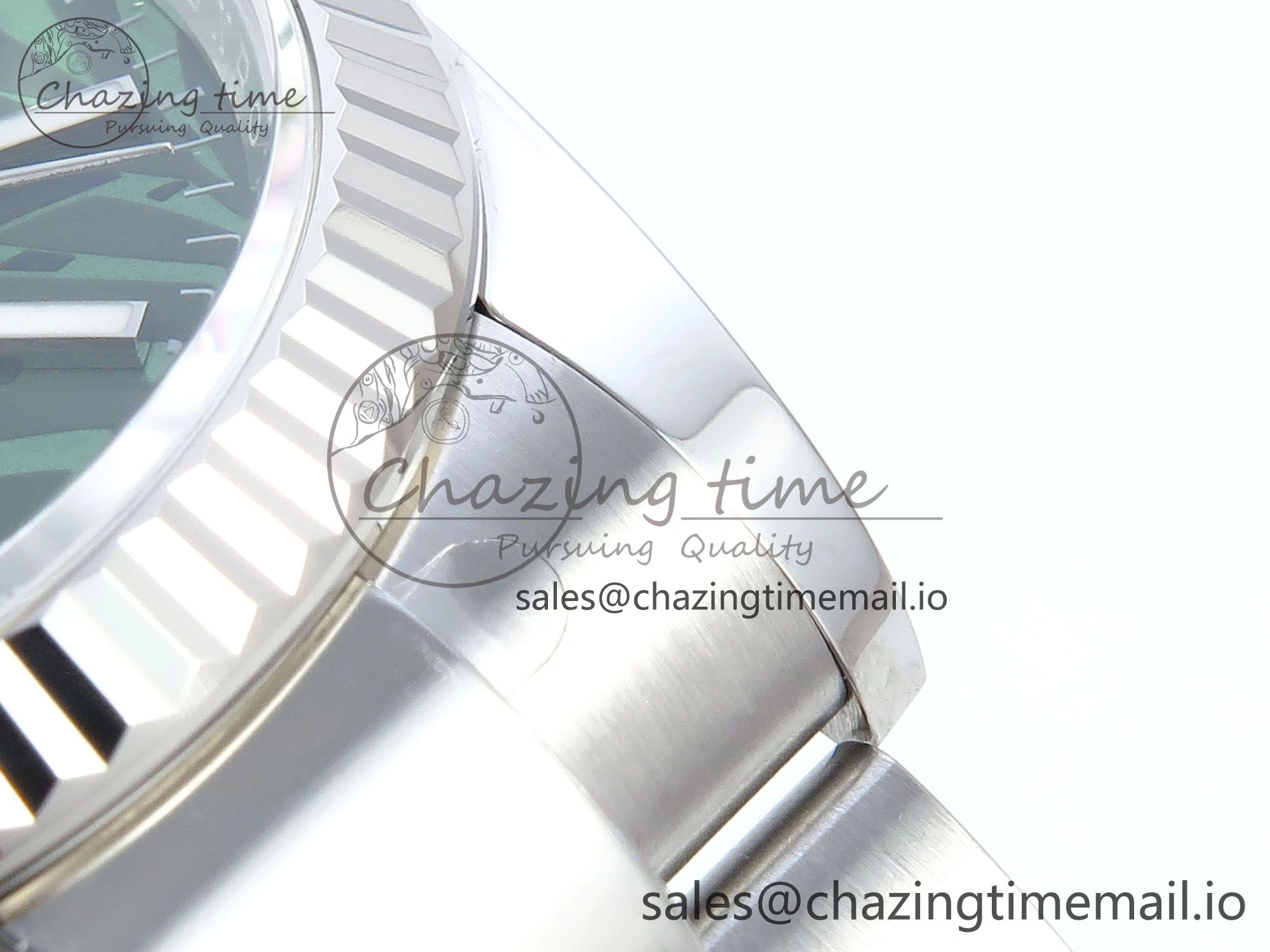 DateJust 36 126234 EWEF Best Edition Green Leaf Stick Dial on Oyster Bracelet A3235
