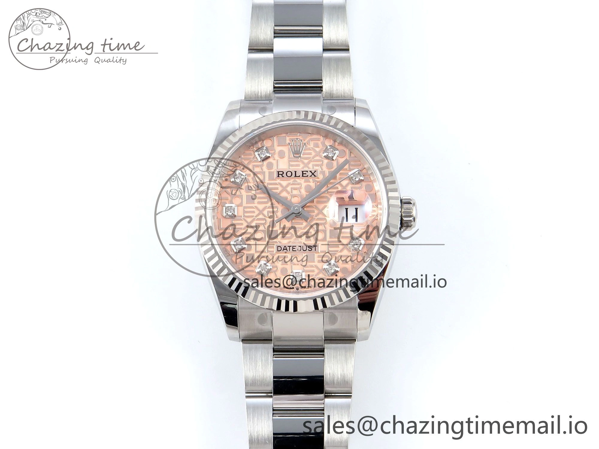 DateJust 36 126234 EWEF Best Edition Orange Pattern Diamonds Dial on Oyster Bracelet A3235