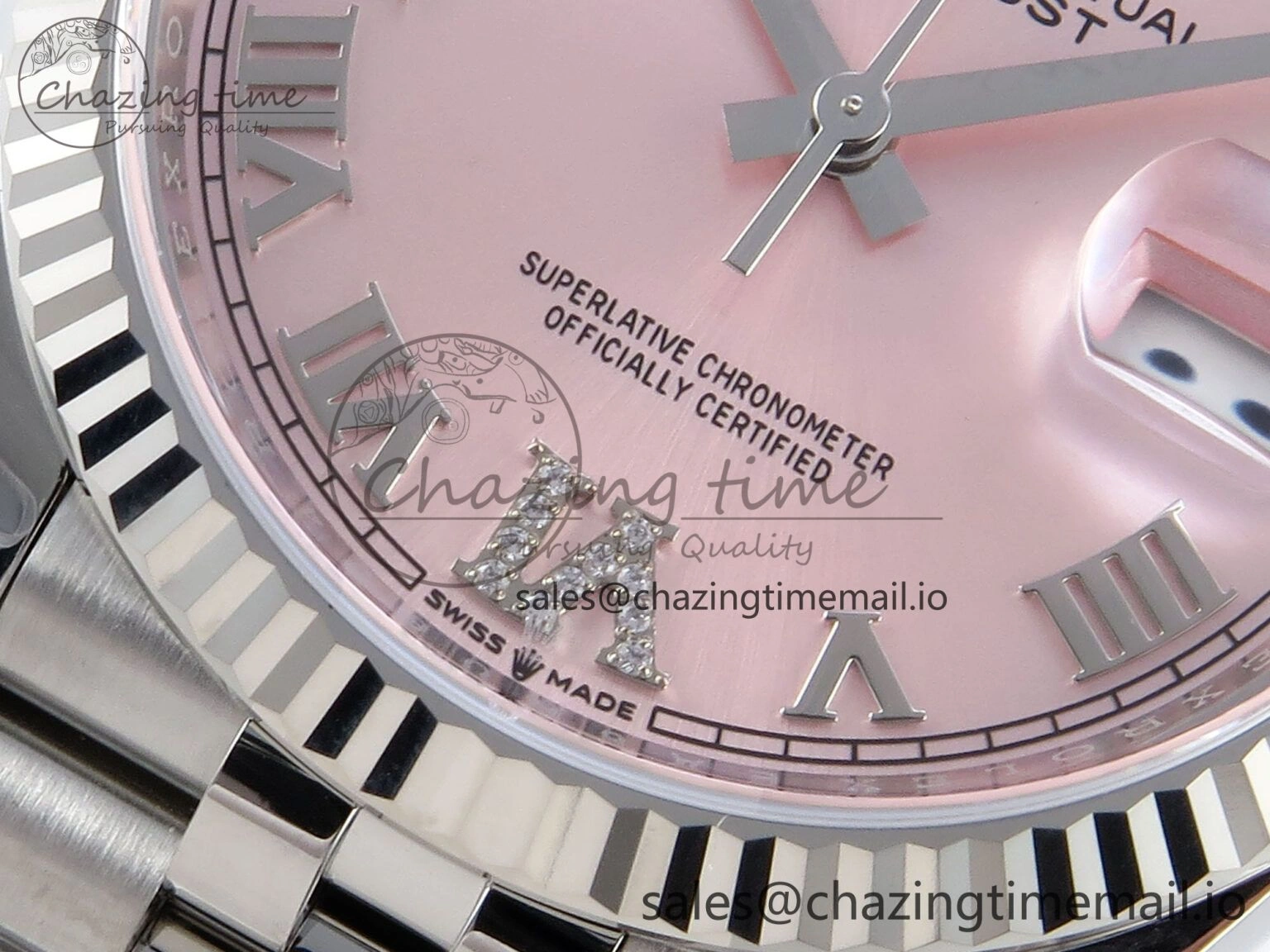 DateJust 36 126234 EWEF Best Edition Pink Roman Dial on Jubilee Bracelet A3235