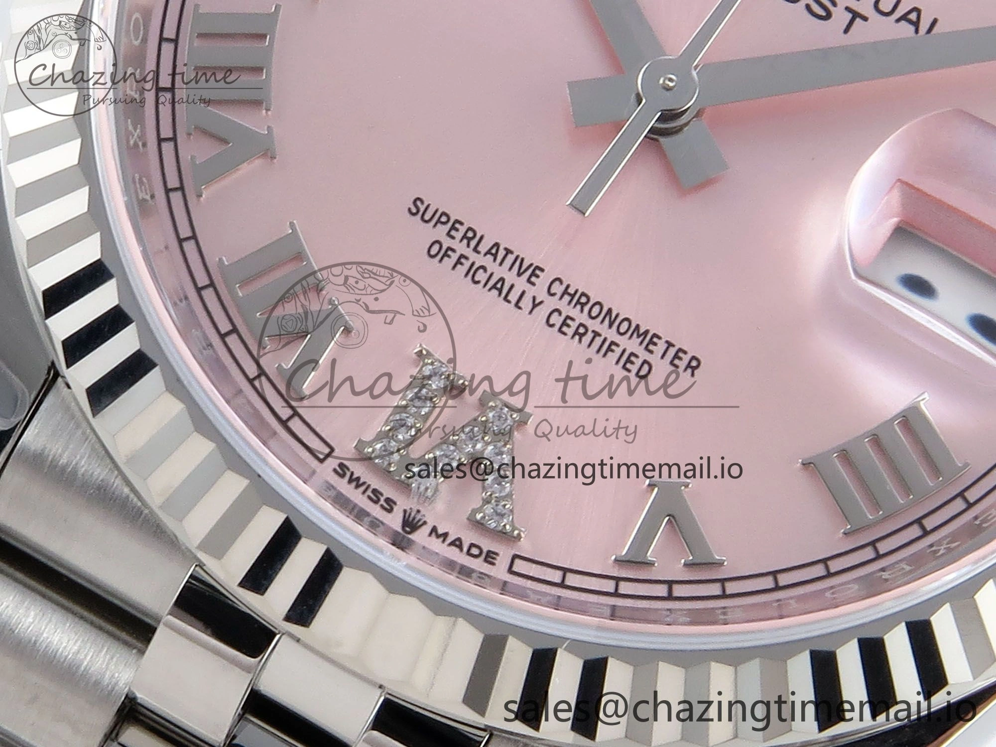 DateJust 36 126234 EWEF Best Edition Pink Roman Dial on Jubilee Bracelet A3235