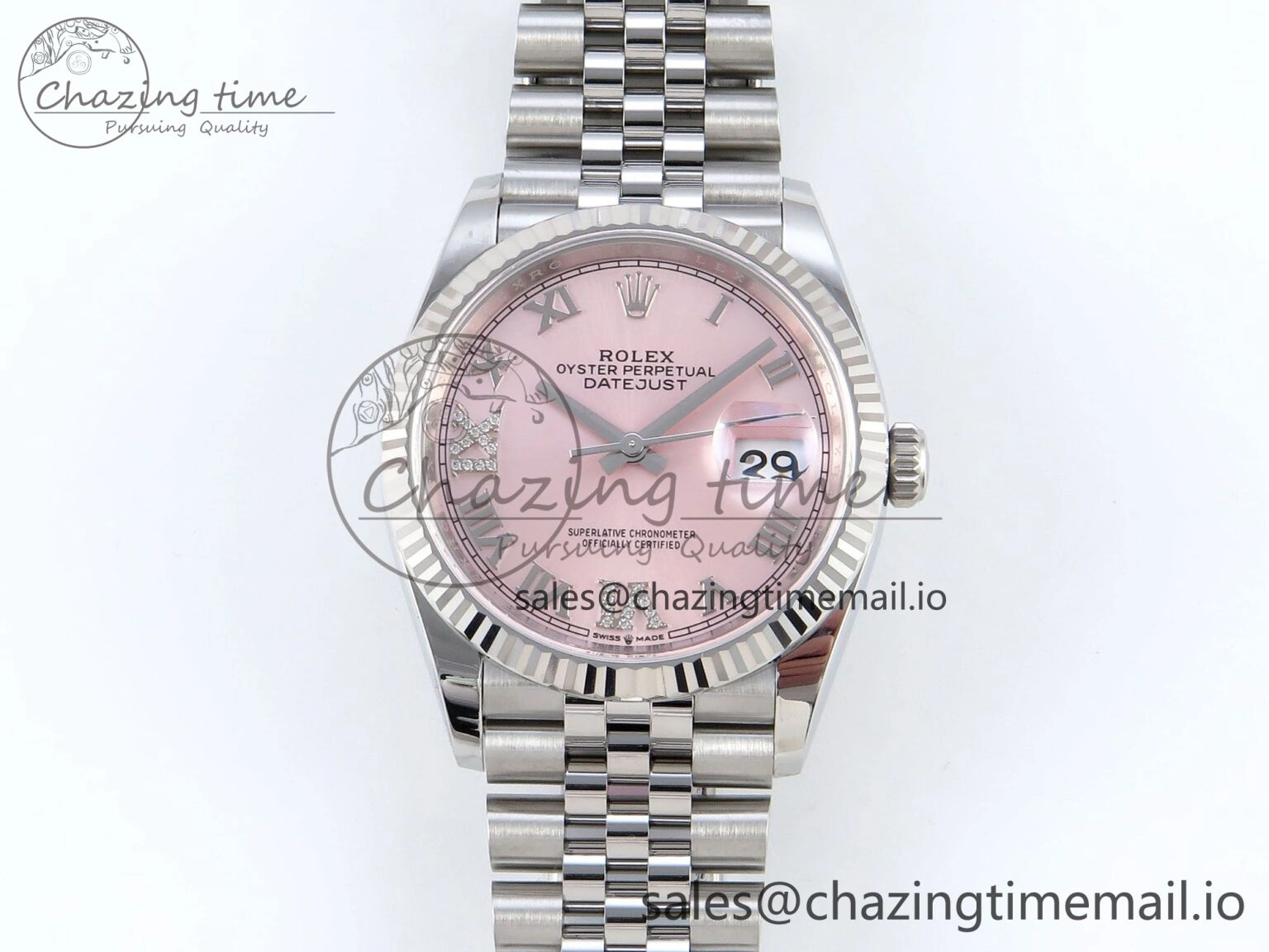 DateJust 36 126234 EWEF Best Edition Pink Roman Dial on Jubilee Bracelet A3235