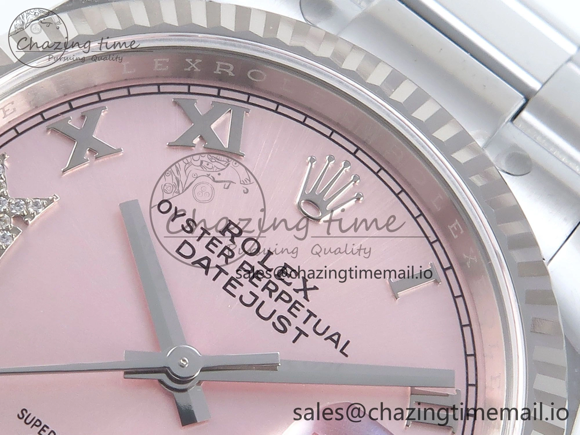 DateJust 36 126234 EWEF Best Edition Pink Roman Diamonds Dial on Oyster Bracelet A3235