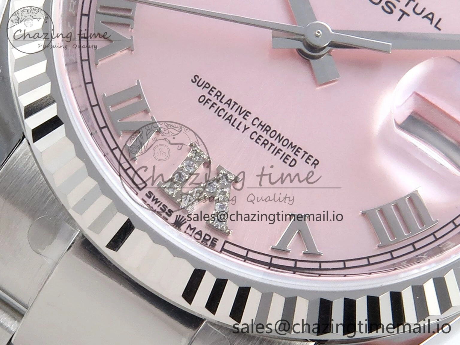 DateJust 36 126234 EWEF Best Edition Pink Roman Diamonds Dial on Oyster Bracelet A3235