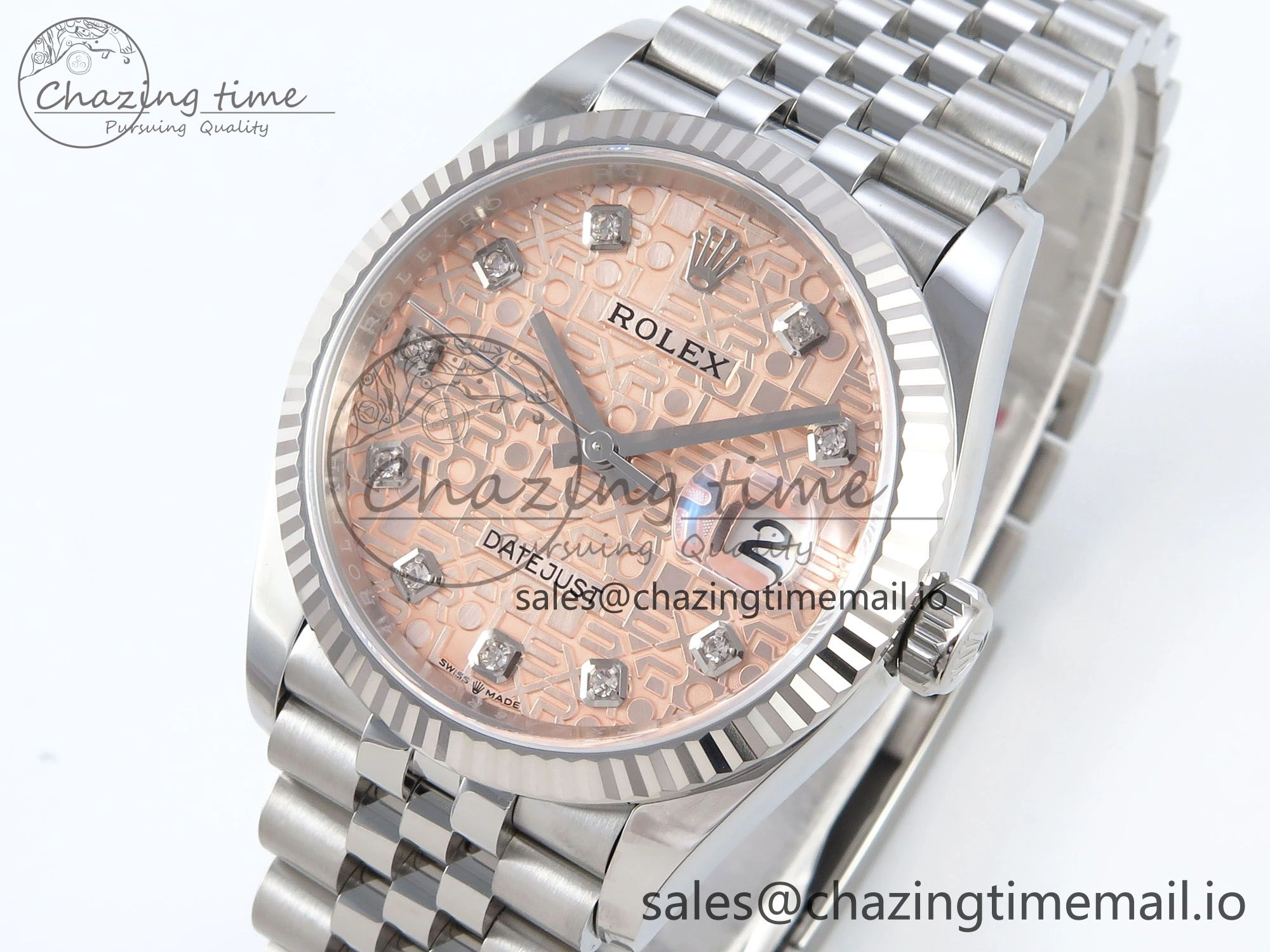 DateJust 36 126234 EWEF Best Edition Rolxx RG Dial on Jubilee Bracelet A3235