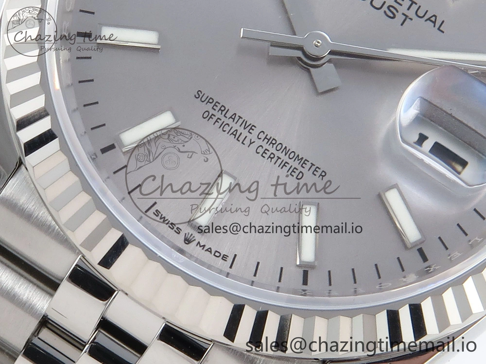 DateJust 36 126234 EWEF Best Edition Silver Dial Stick Marker on Jubilee Bracelet A3235
