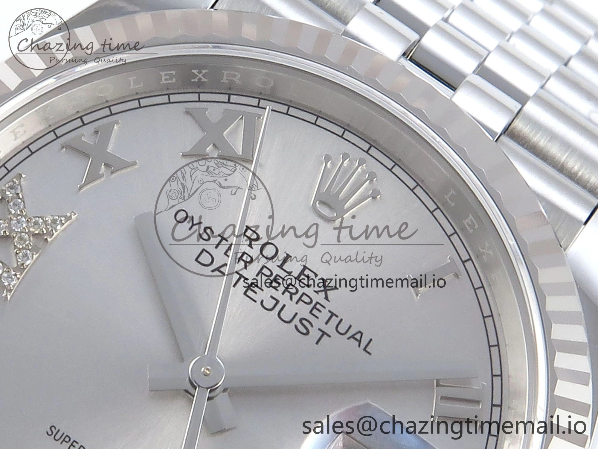 DateJust 36 126234 EWEF Best Edition Silver Roman Dial on Jubilee Bracelet A3235