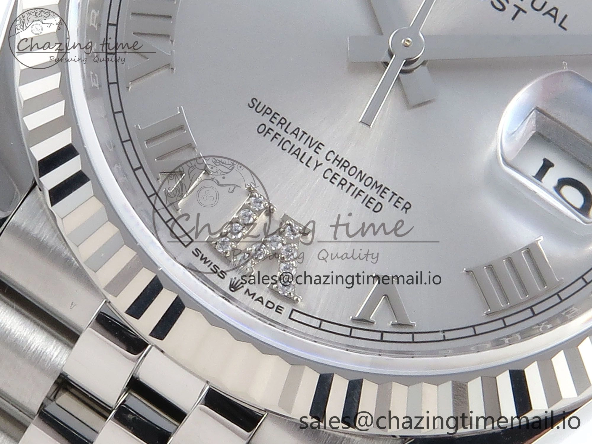 DateJust 36 126234 EWEF Best Edition Silver Roman Dial on Jubilee Bracelet A3235