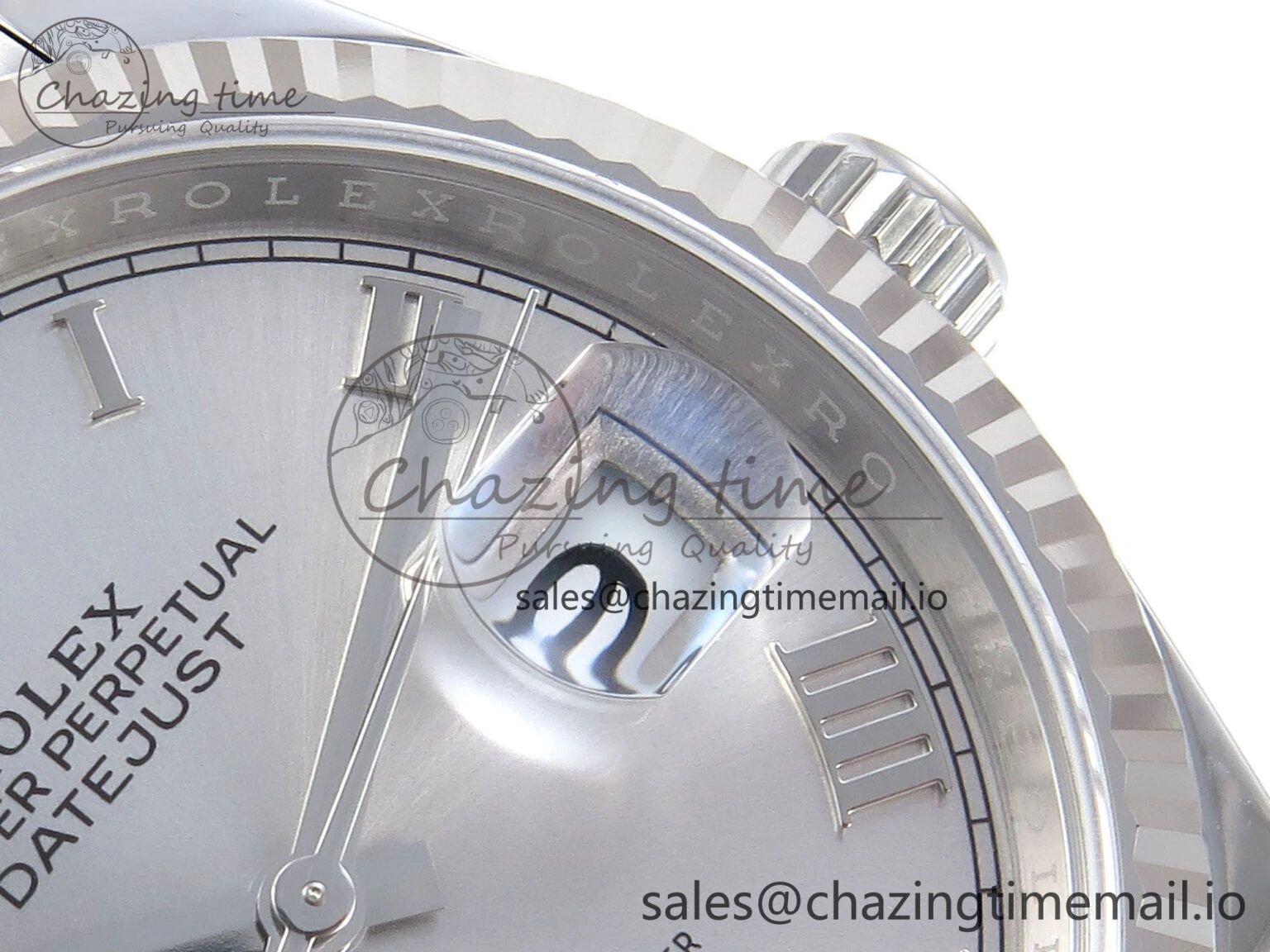 DateJust 36 126234 EWEF Best Edition Silver Roman Diamonds Dial on Oyster Bracelet A3235