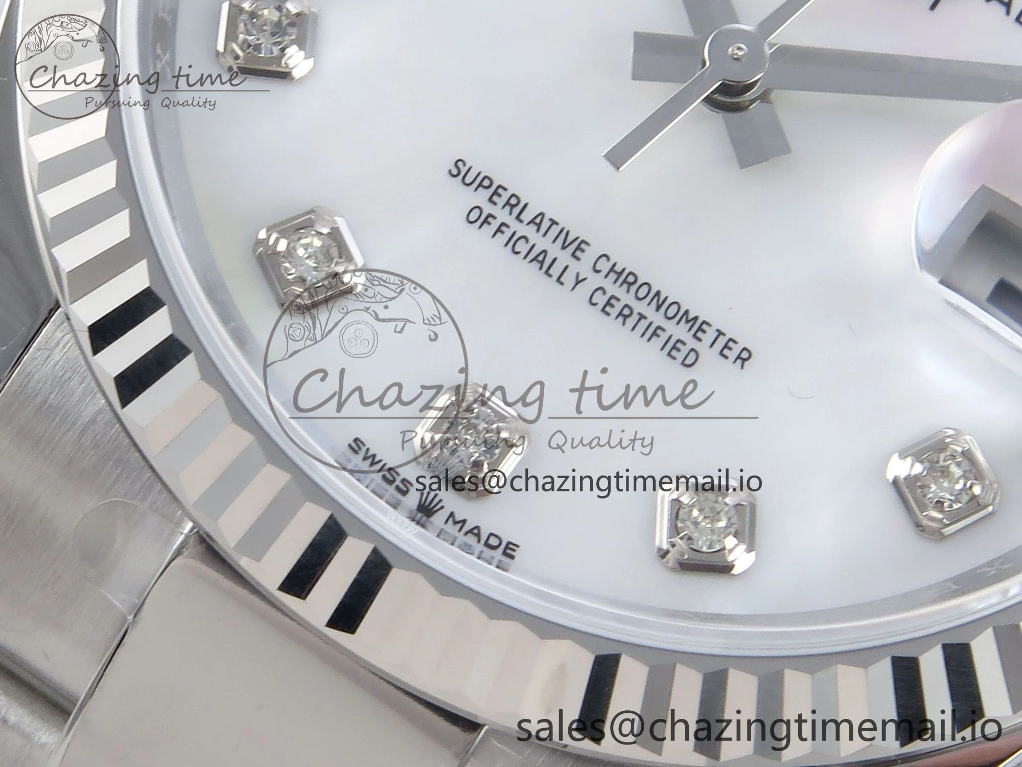 DateJust 36 126234 EWEF Best Edition White MOP Dial on Oyster Bracelet A3235