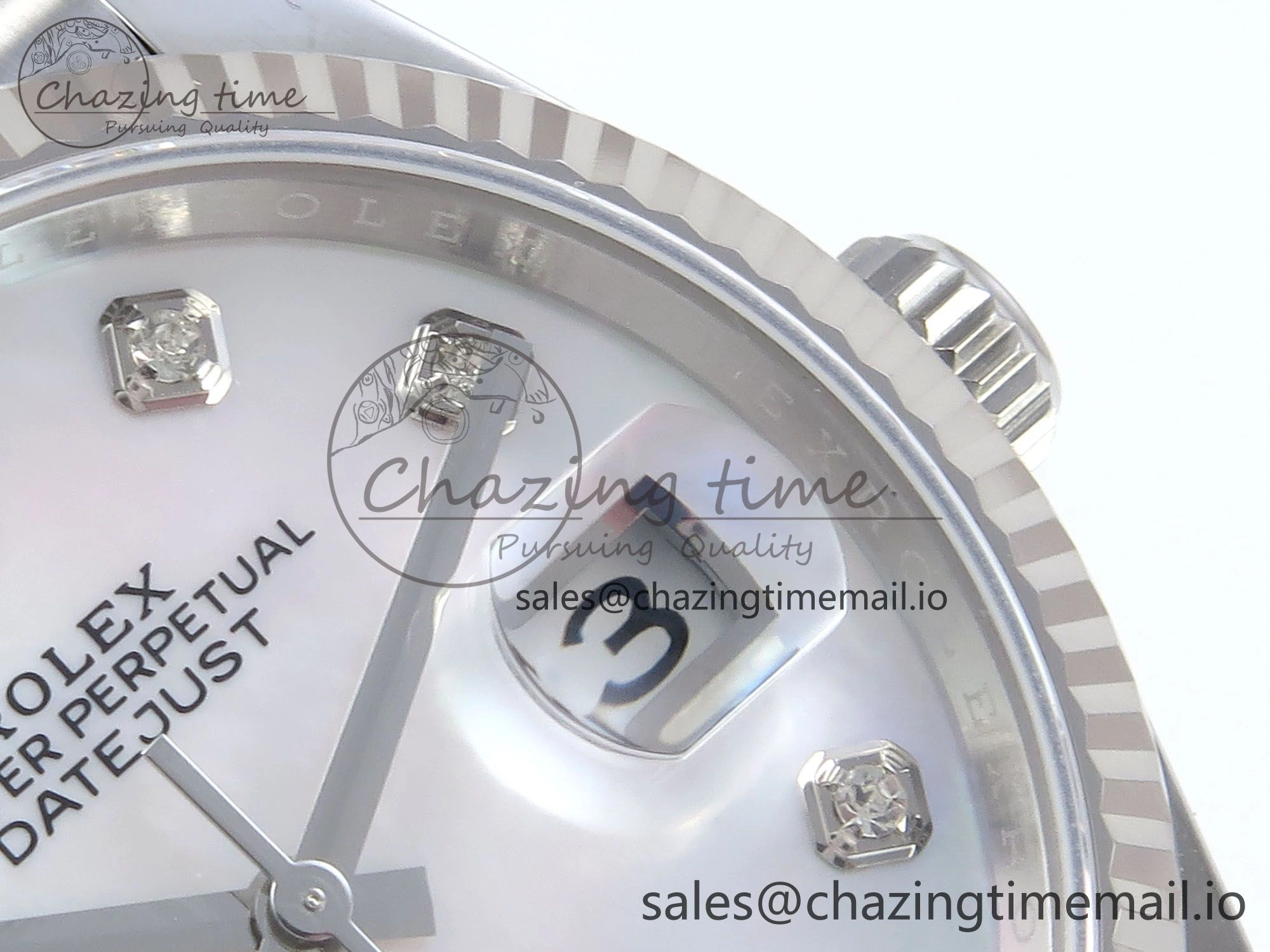 DateJust 36 126234 EWEF Best Edition White MOP Diamonds Dial on Jubilee Bracelet A3235