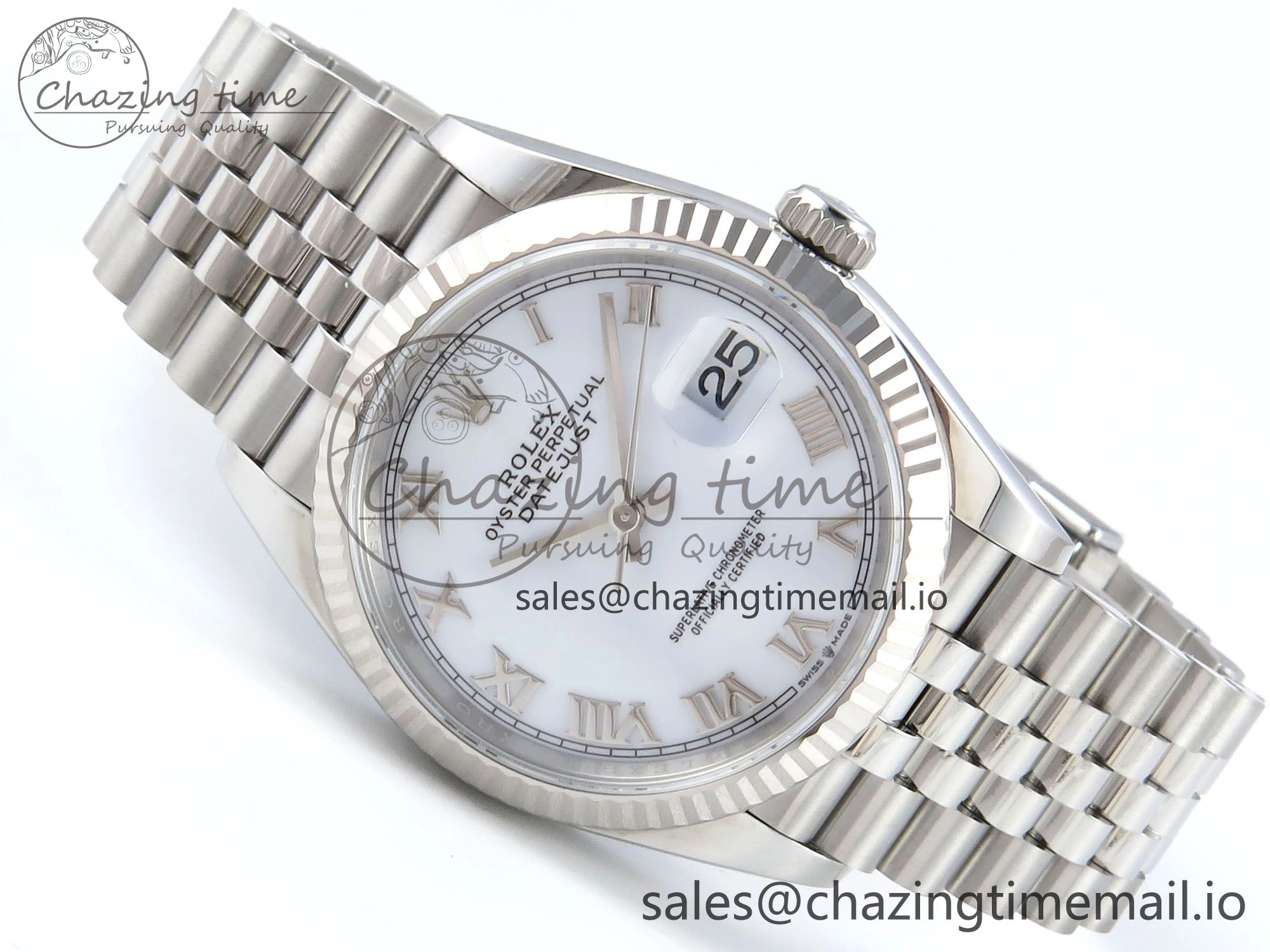 DateJust 36 126234 EWEF Best Edition White Roman Dial on Jubilee Bracelet A3235