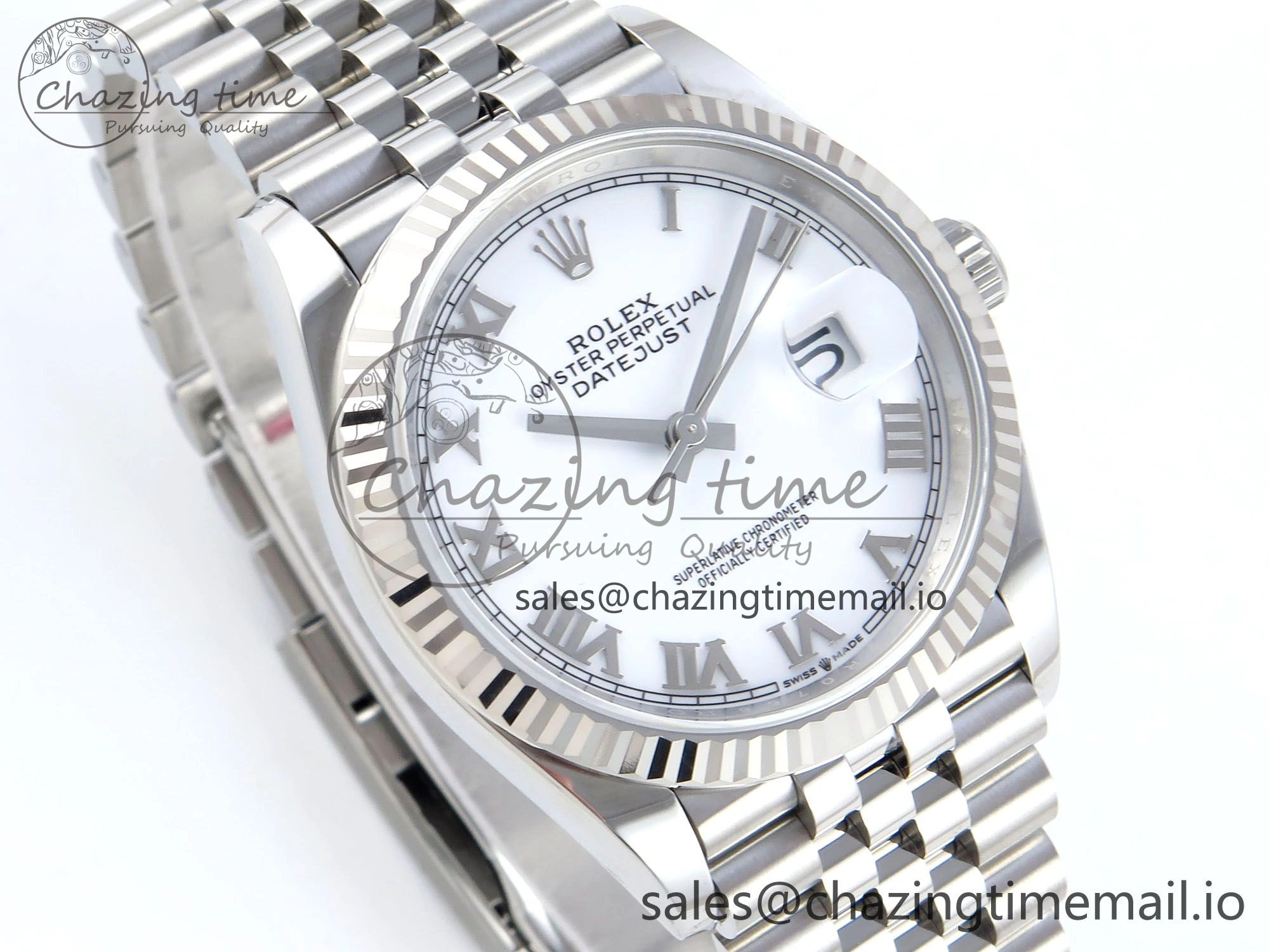 DateJust 36 126234 EWEF Best Edition White Roman Dial on Jubilee Bracelet A3235