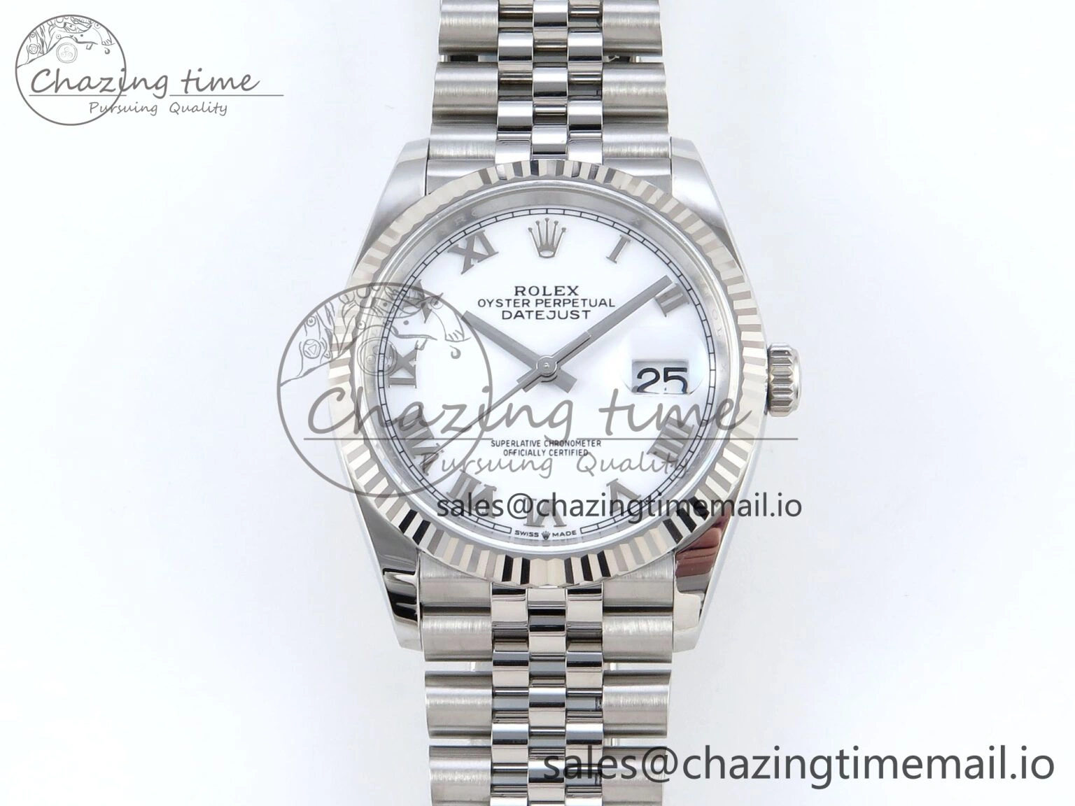 DateJust 36 126234 EWEF Best Edition White Roman Dial on Jubilee Bracelet A3235