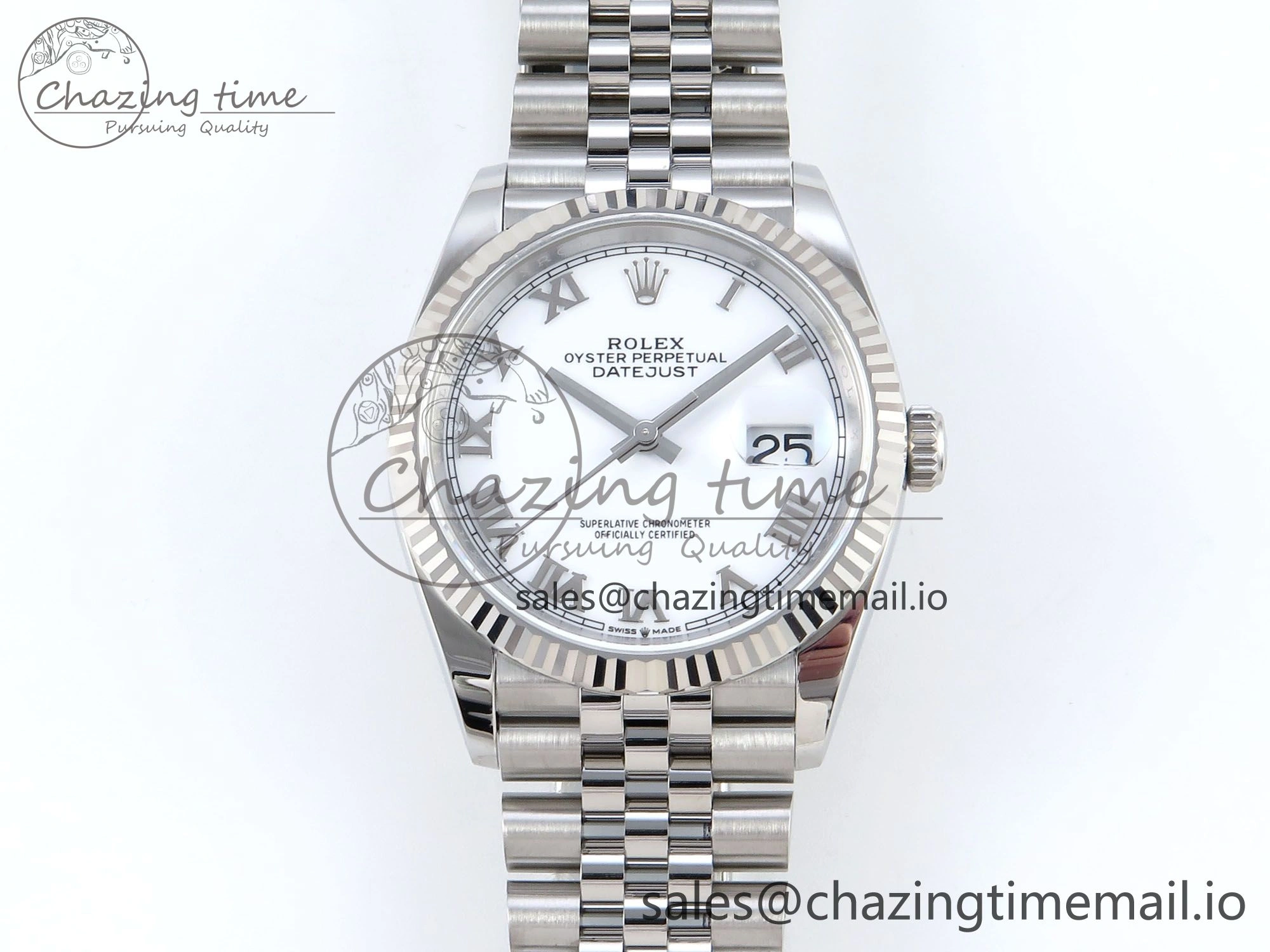 DateJust 36 126234 EWEF Best Edition White Roman Dial on Jubilee Bracelet A3235