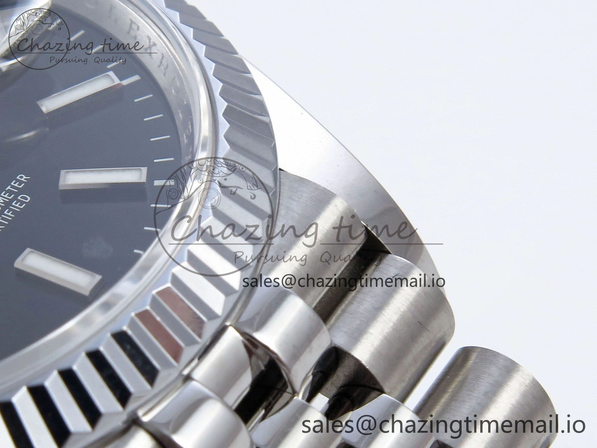 DateJust 36 126234 QF+ 1:1 Best Edition 904L Steel Black Stick Dial on SS Jubilee Bracelet VR3235