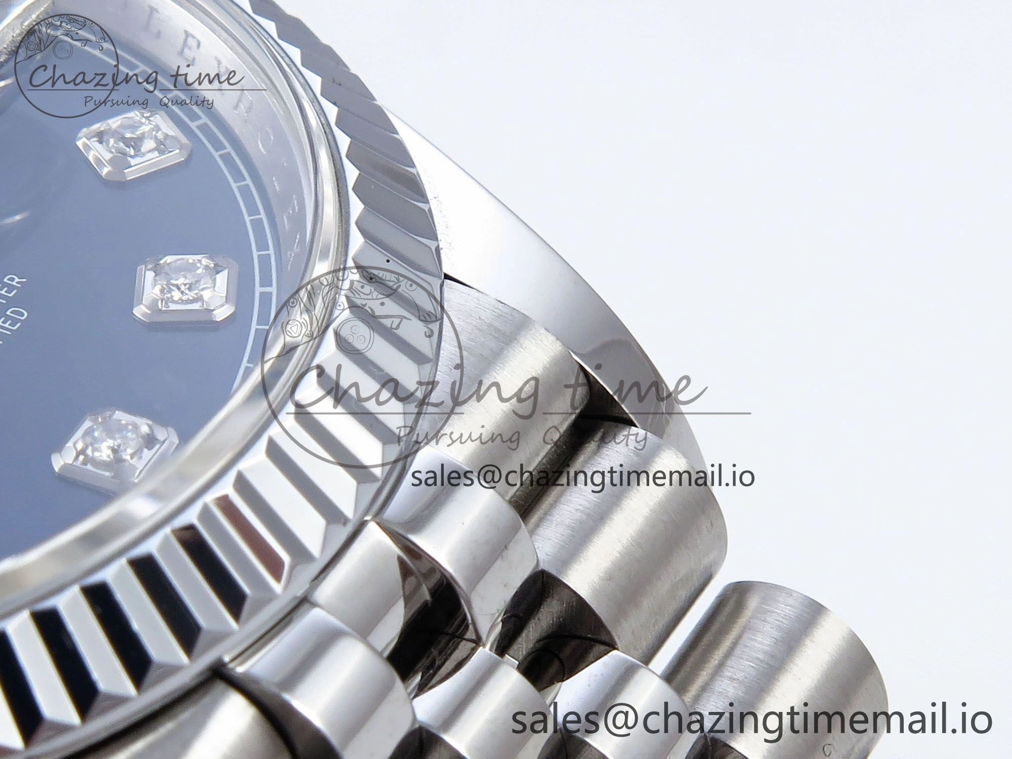 DateJust 36 126234 QF+ 1:1 Best Edition 904L Steel Blue Diamonds Dial on SS Jubilee Bracelet VR3235