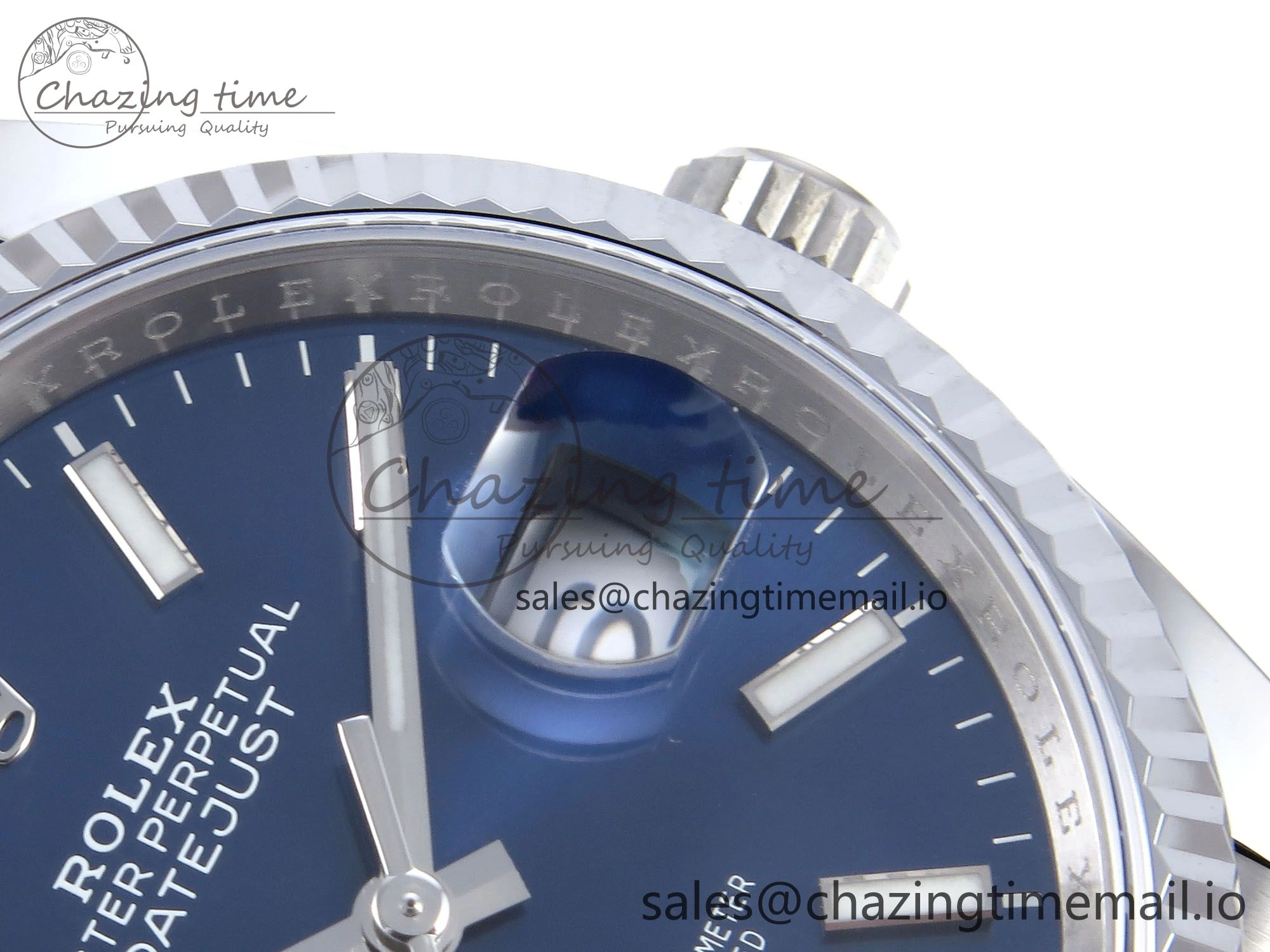 DateJust 36 126234 QF+ 1:1 Best Edition 904L Steel Blue Stick Dial on SS Jubilee Bracelet VR3235