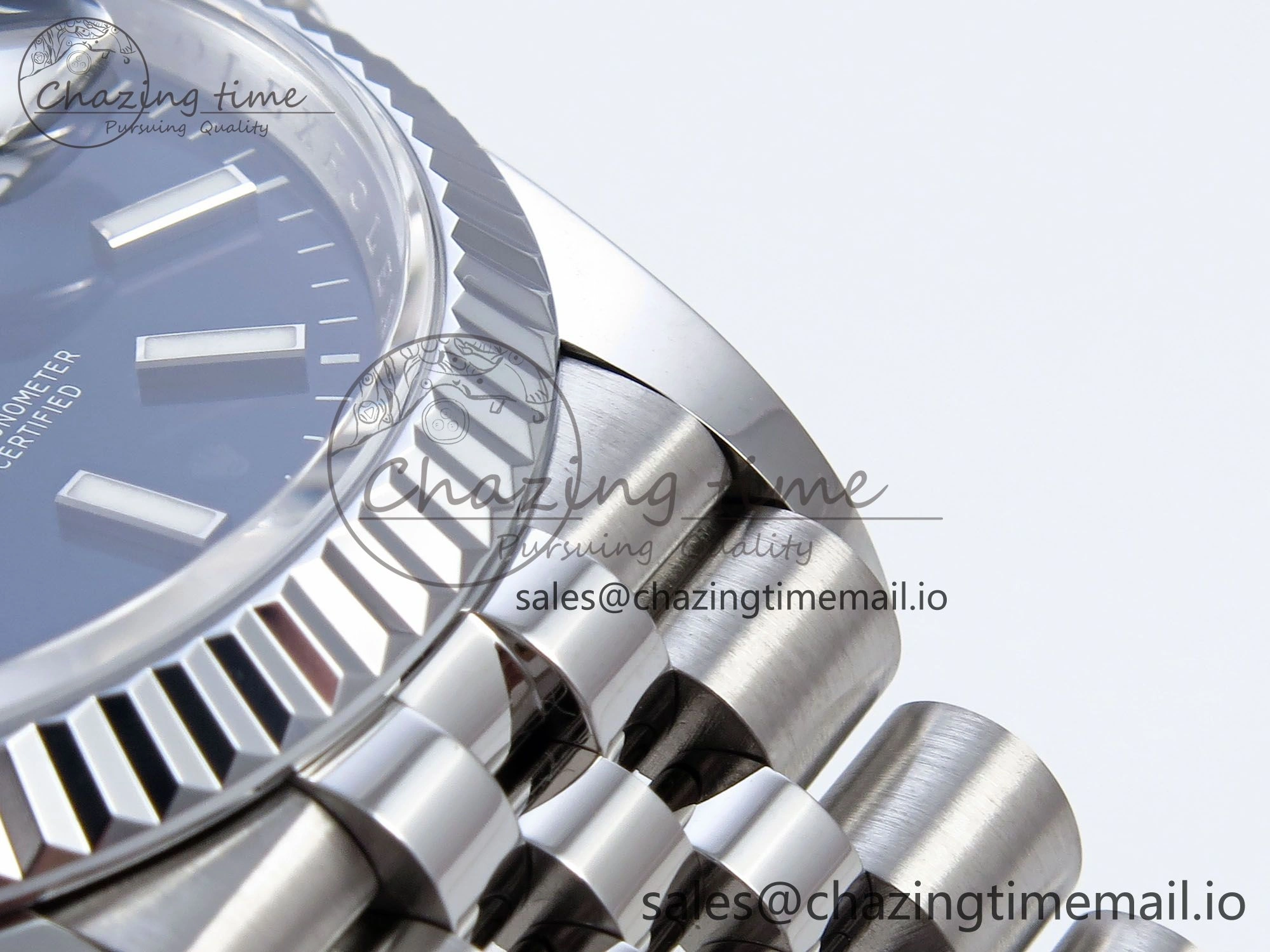DateJust 36 126234 QF+ 1:1 Best Edition 904L Steel Blue Stick Dial on SS Jubilee Bracelet VR3235
