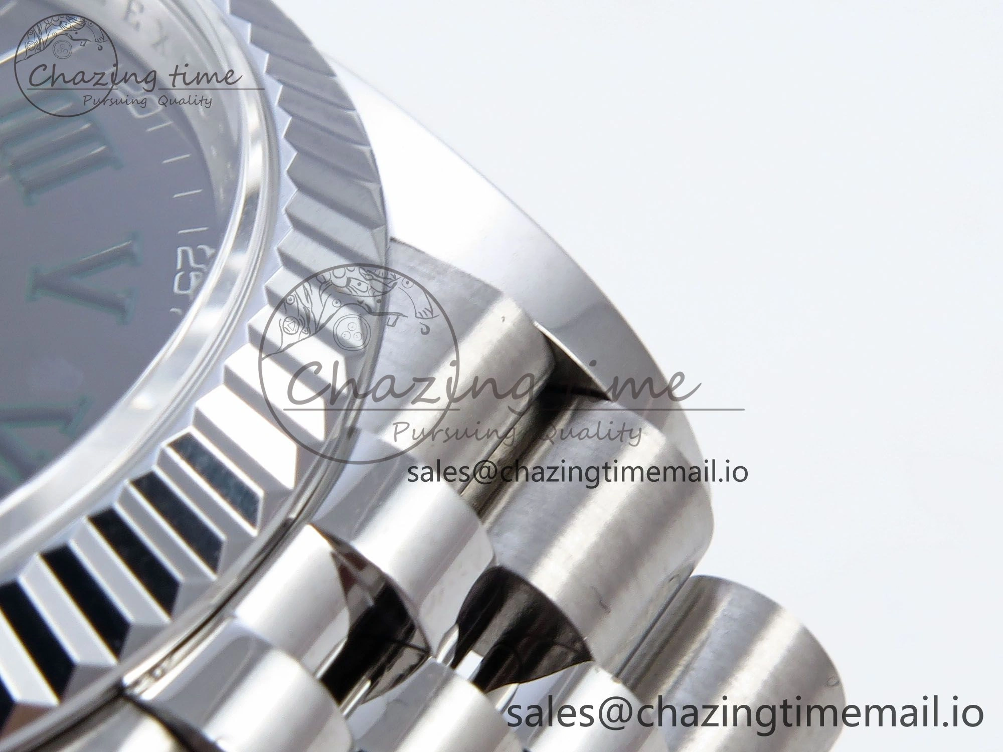 DateJust 36 126234 QF+ 1:1 Best Edition 904L Steel Gray Dial Green Roman Marker on SS Jubilee Bracelet VR3235