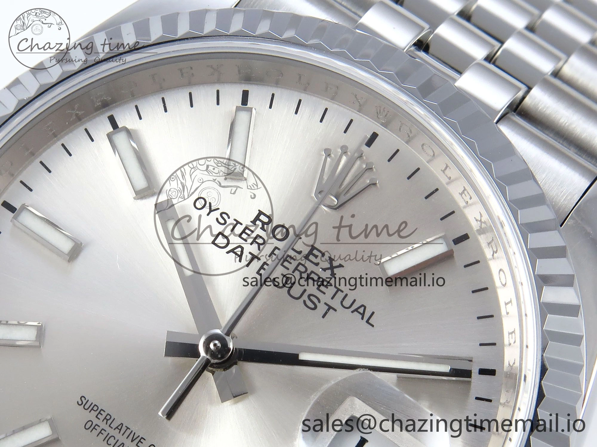 DateJust 36 126234 QF+ 1:1 Best Edition 904L Steel Silver Stick Dial on SS Jubilee Bracelet VR3235