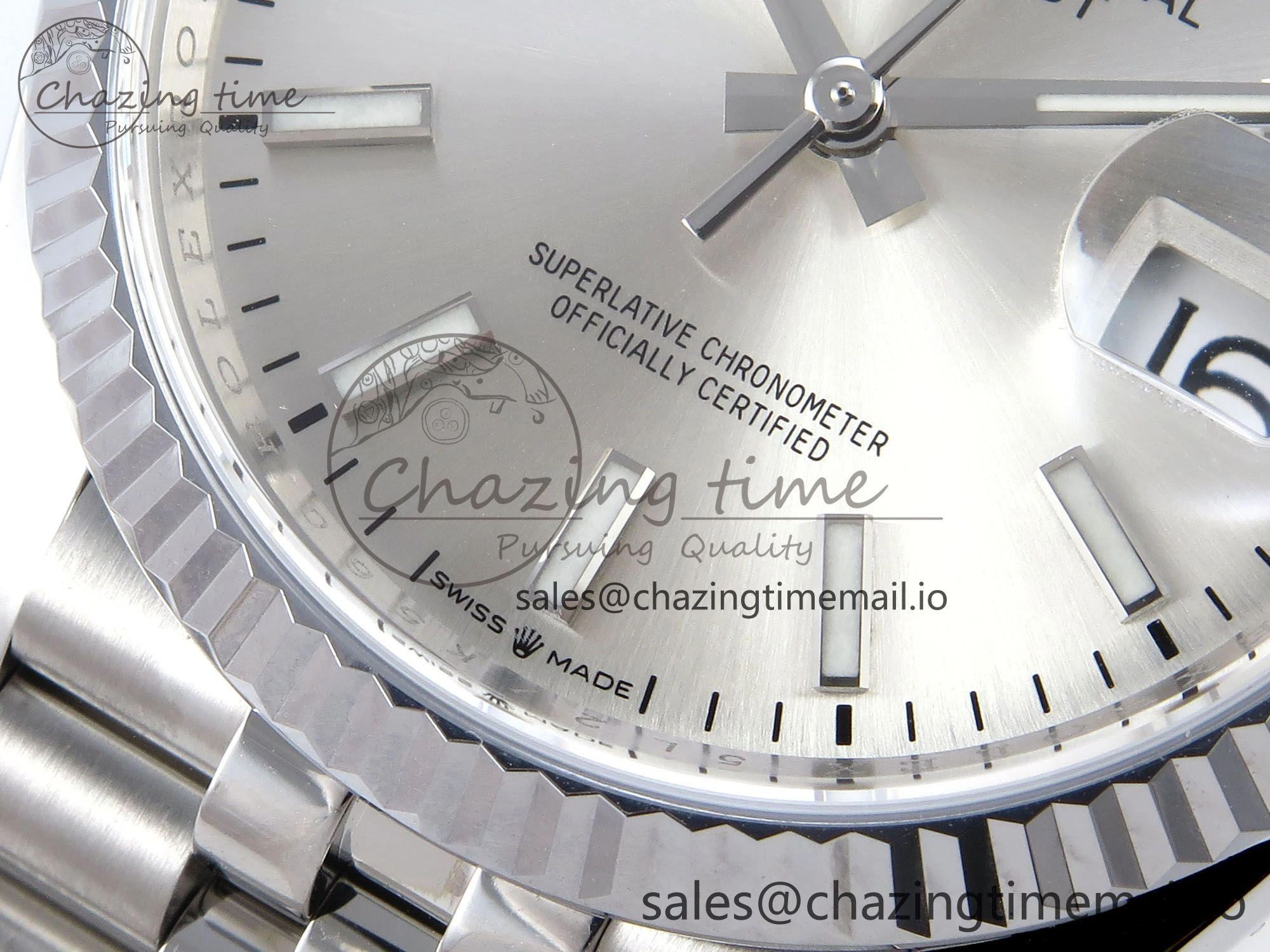 DateJust 36 126234 QF+ 1:1 Best Edition 904L Steel Silver Stick Dial on SS Jubilee Bracelet VR3235