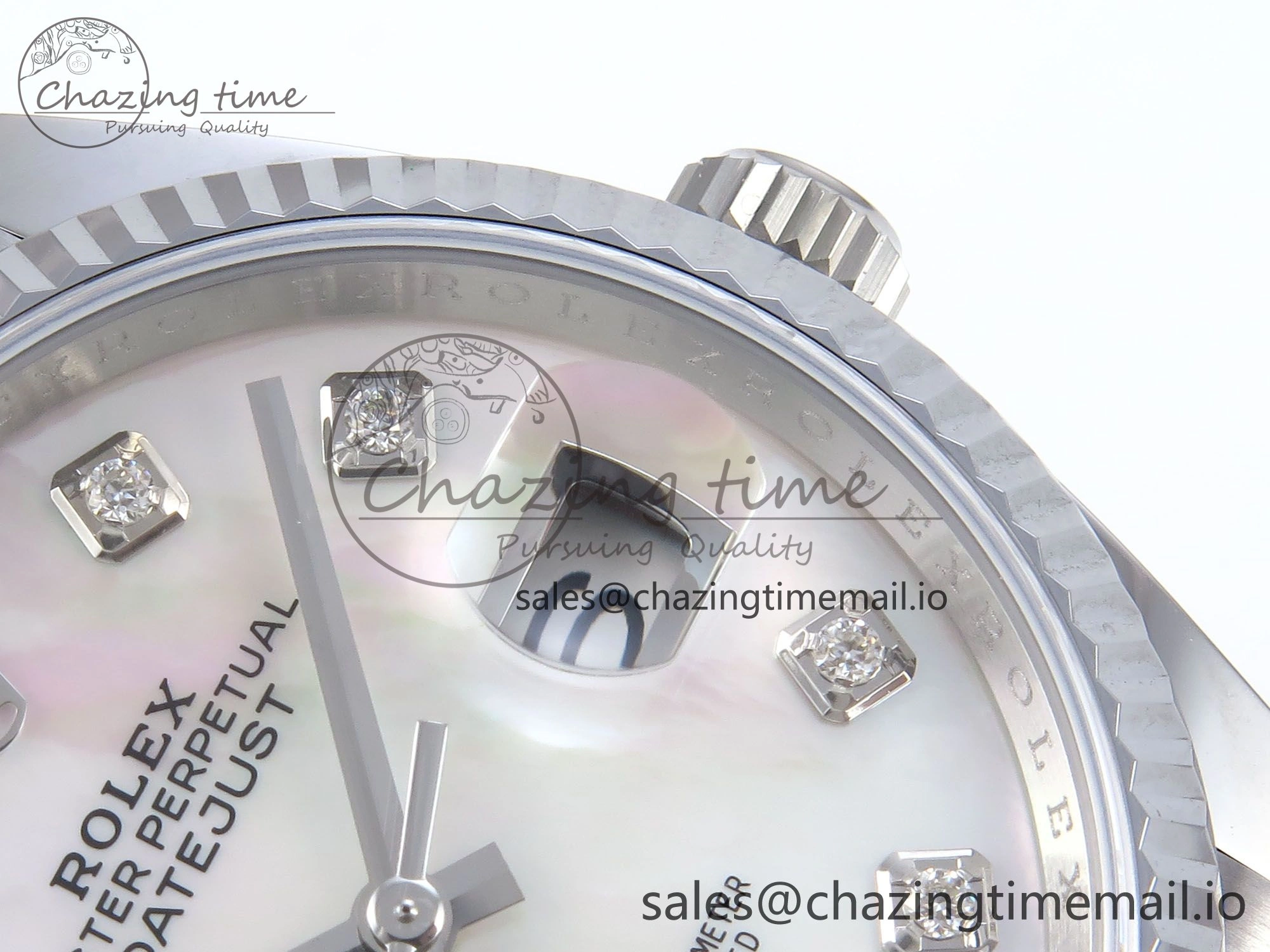 DateJust 36 126234 QF+ 1:1 Best Edition 904L Steel White MOP Diamonds Dial on SS Jubilee Bracelet VR3235