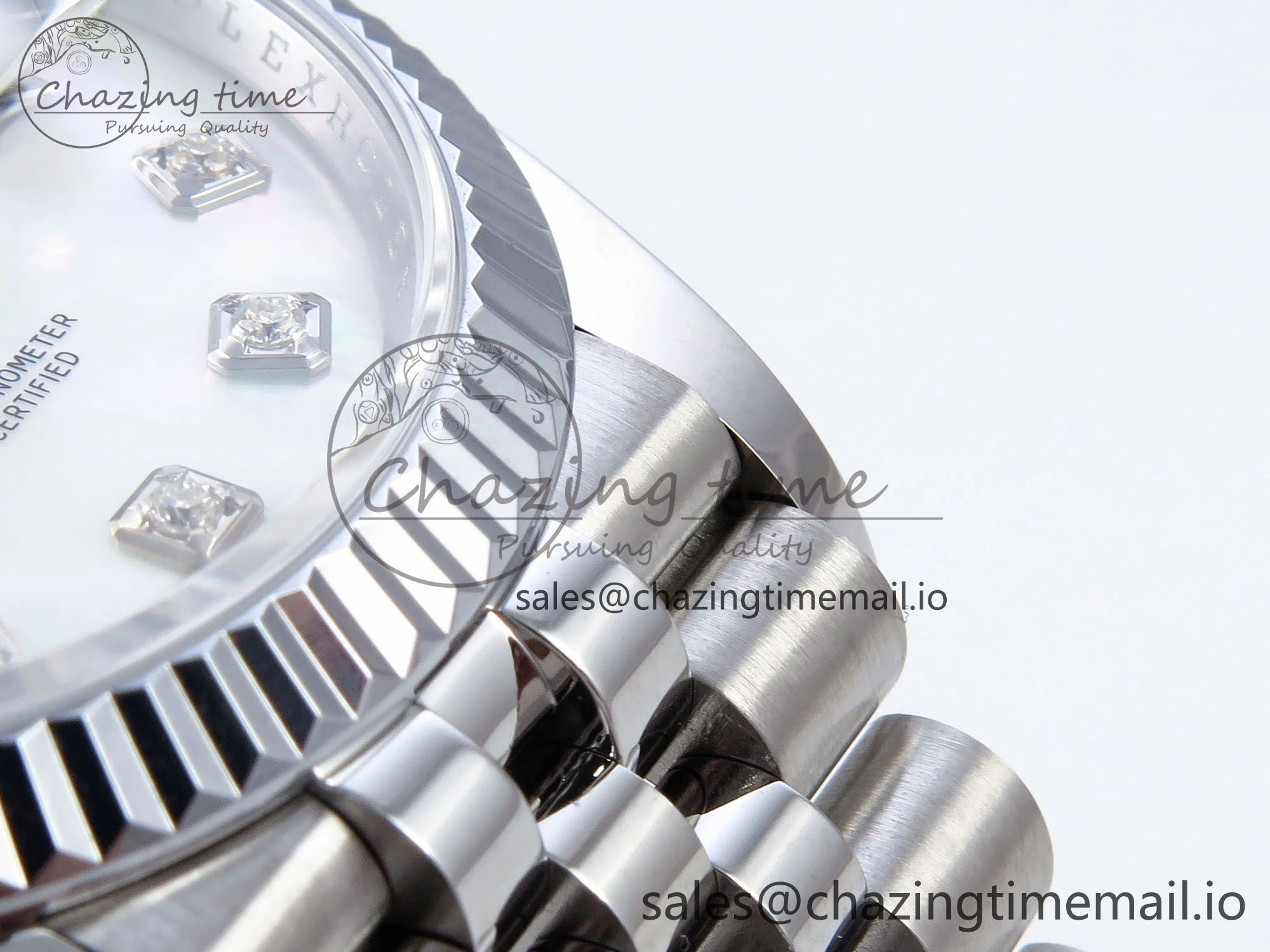DateJust 36 126234 QF+ 1:1 Best Edition 904L Steel White MOP Diamonds Dial on SS Jubilee Bracelet VR3235