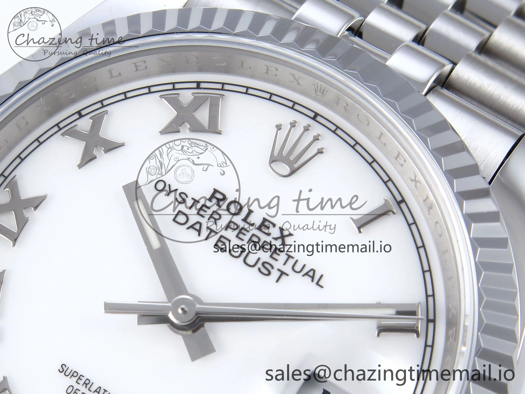 DateJust 36 126234 QF+ 1:1 Best Edition 904L Steel White Roman Dial on SS Jubilee Bracelet VR3235
