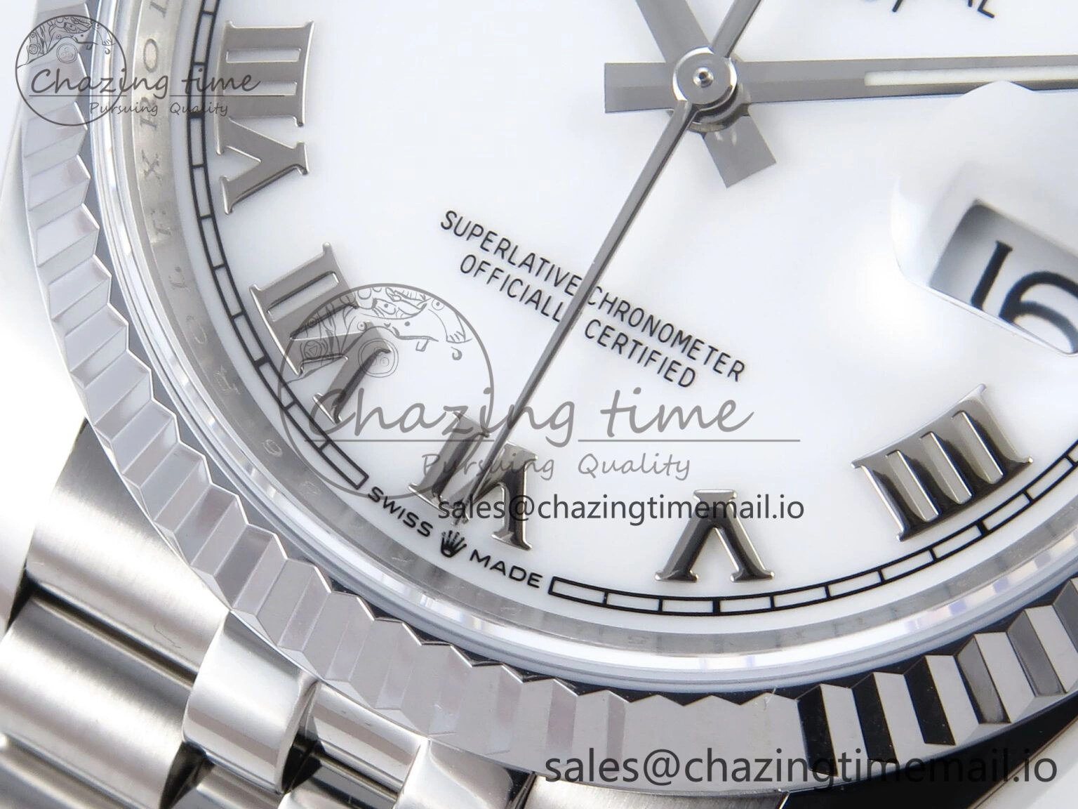 DateJust 36 126234 QF+ 1:1 Best Edition 904L Steel White Roman Dial on SS Jubilee Bracelet VR3235